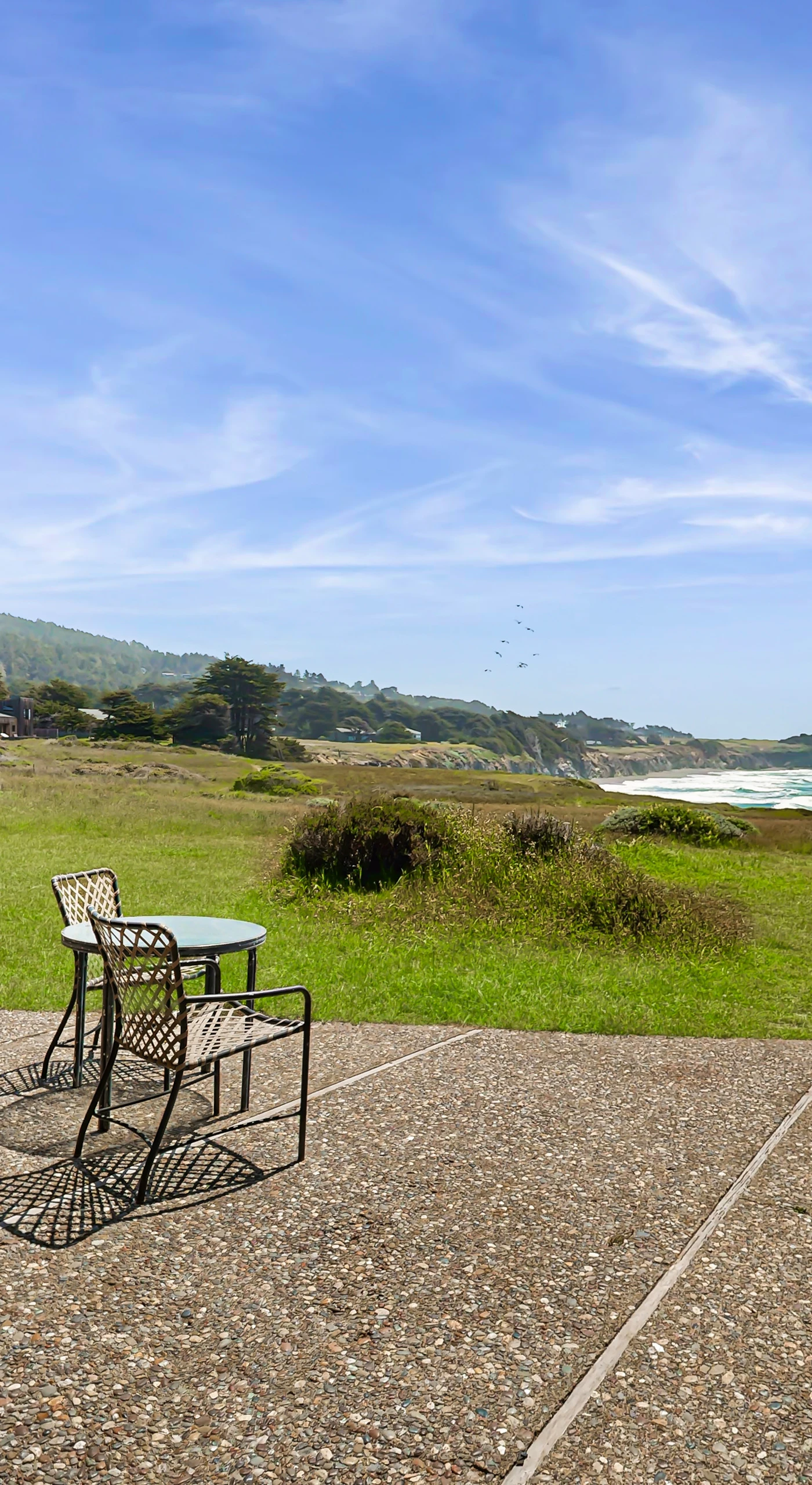 Sip your morning coffee on the patio, soaking in breathtaking ocean views and the fresh coastal breeze.
