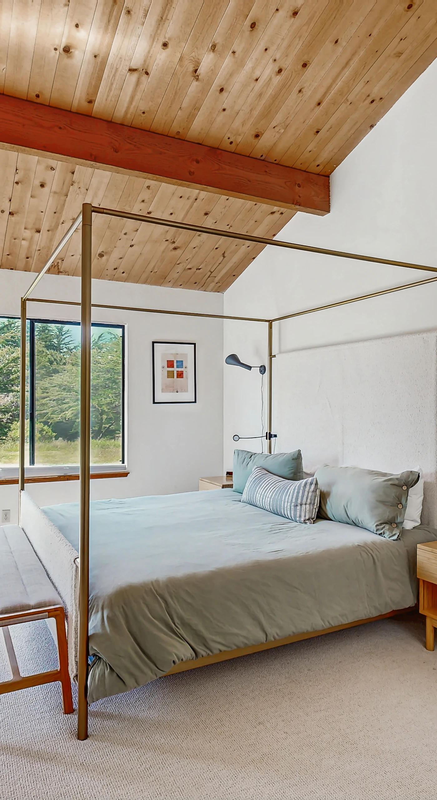 Awake to tranquility in the master bedroom, where you can relax and recharge in a serene, beautifully designed space.