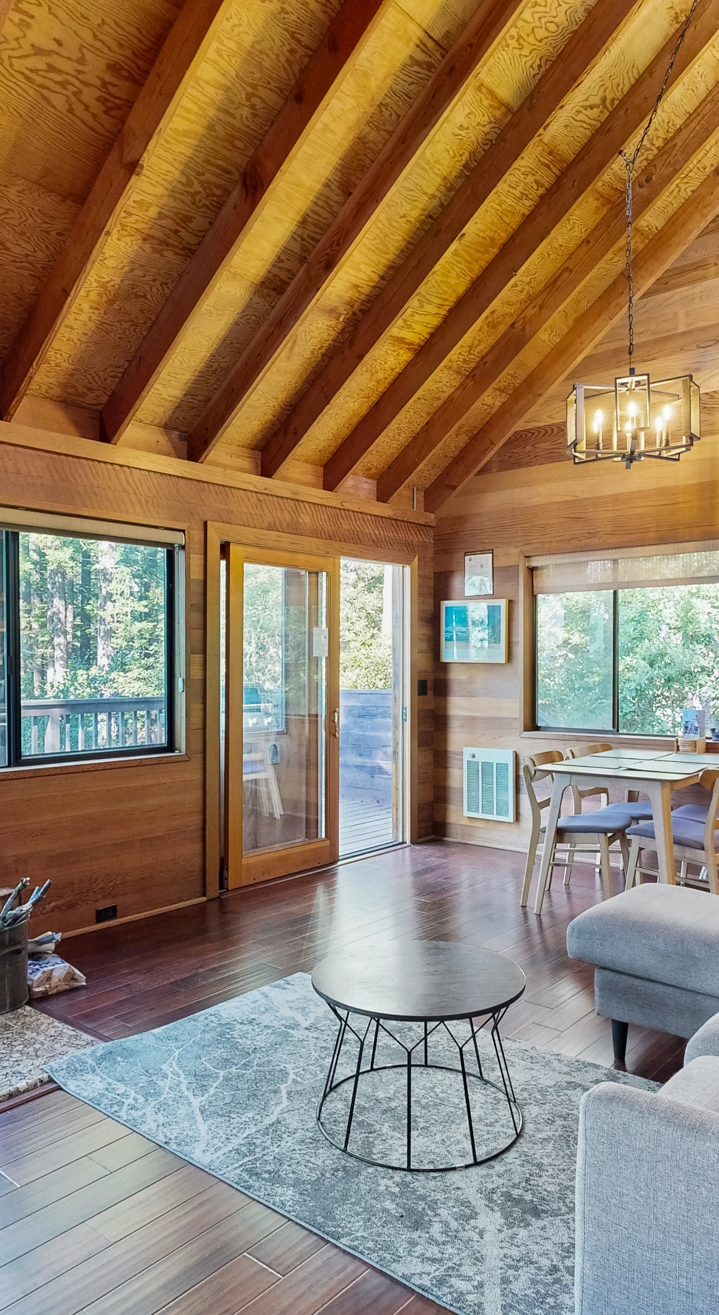 Gather with loved ones in this inviting living space, perfect for cozy nights by the fire or watching the waves crash outside.