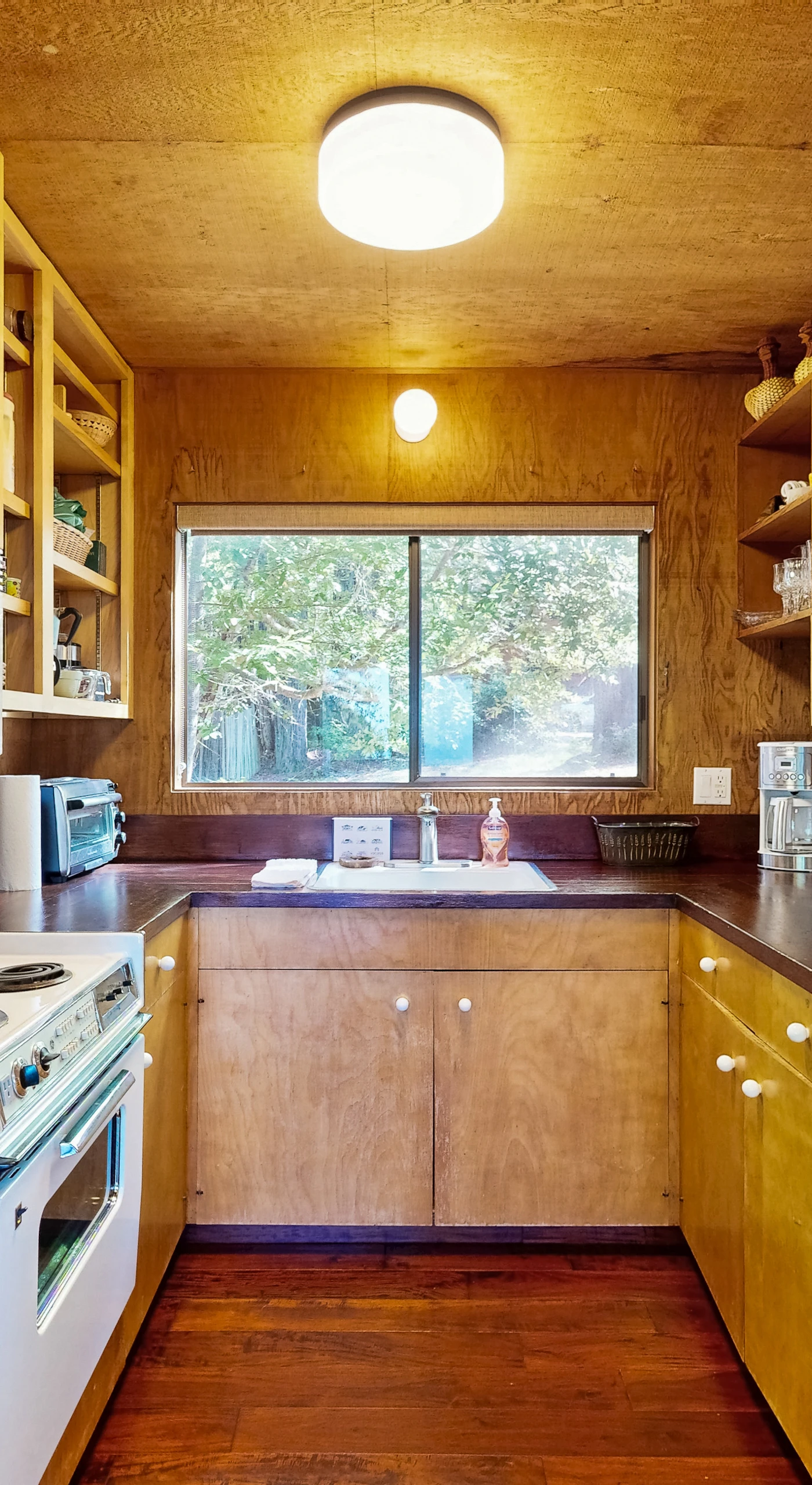 Cook up your favorite meals in this well-equipped kitchen, with views that inspire culinary creativity.