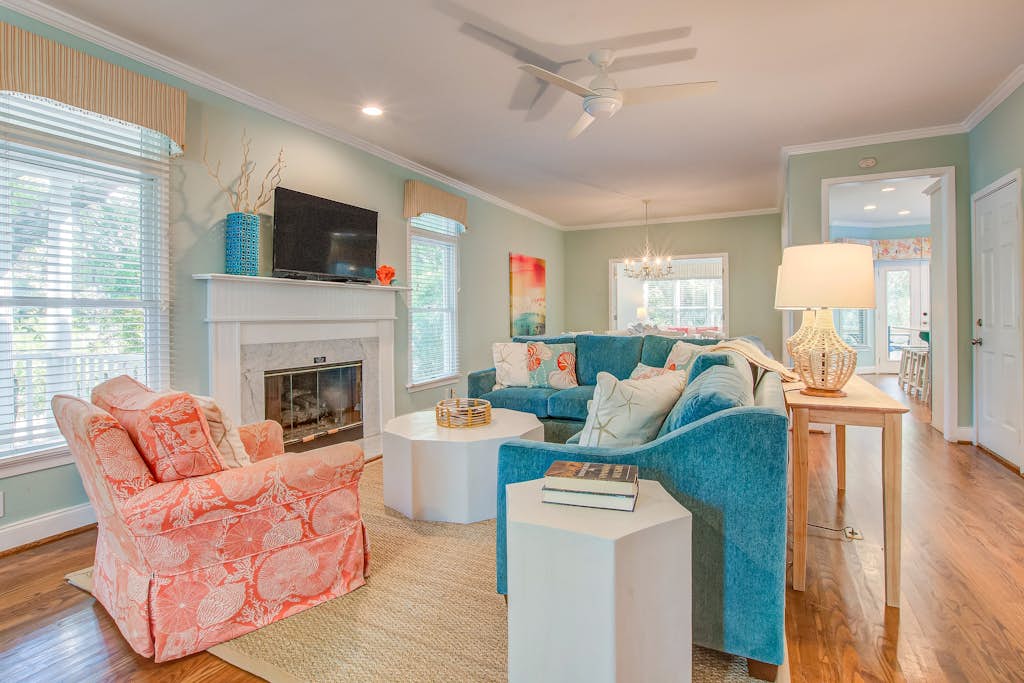 Elegant home on the boardwalk with 2 balconies & shared pools - walk to beach — Isle of Palms, SC — vacation rental