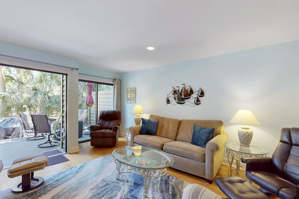 Sunlit Sea Escape with Al Fresco Dining, Loft, Grill, Shared Pool — Hilton Head, SC — vacation rental