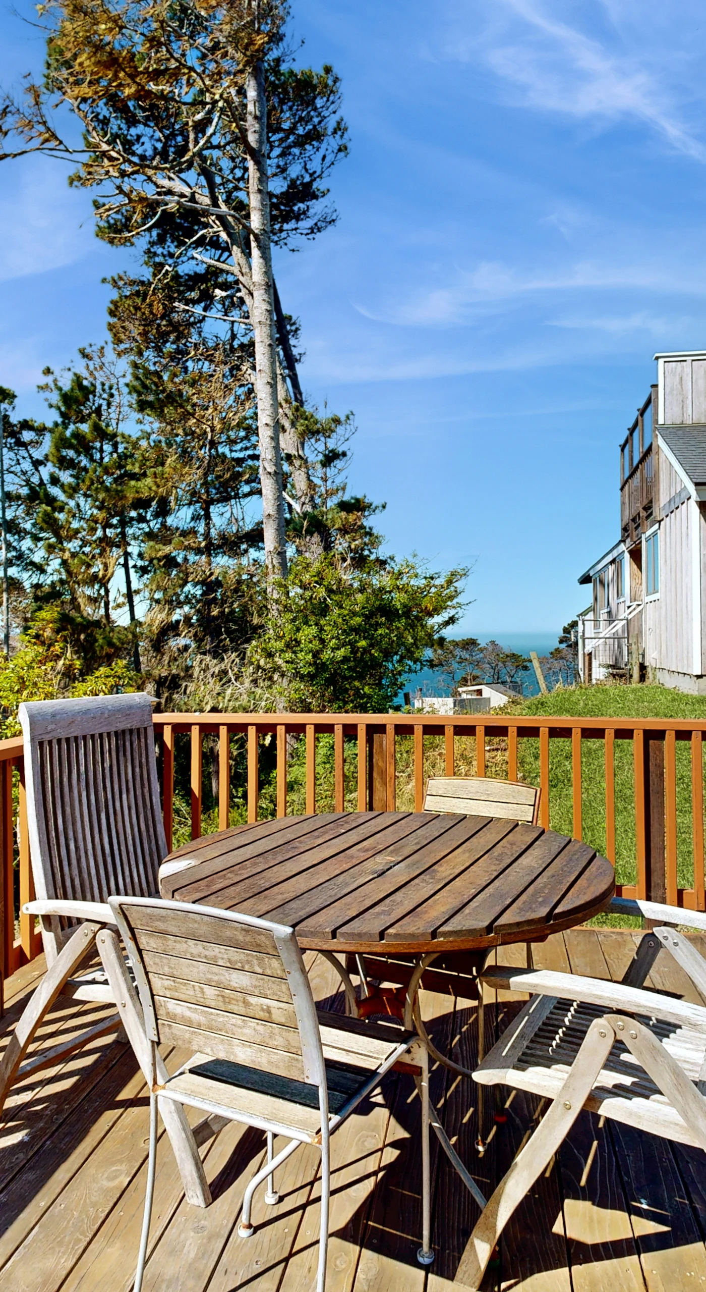 Step onto the deck and soak in breathtaking ocean views, ideal for savoring your morning coffee or evening sunsets.