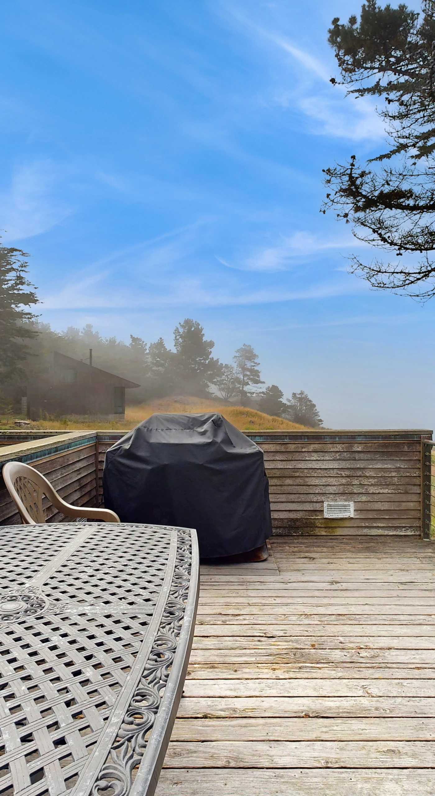 Step onto the deck to savor your evenings, where the fresh sea breeze and stunning vistas create an unforgettable outdoor experience.