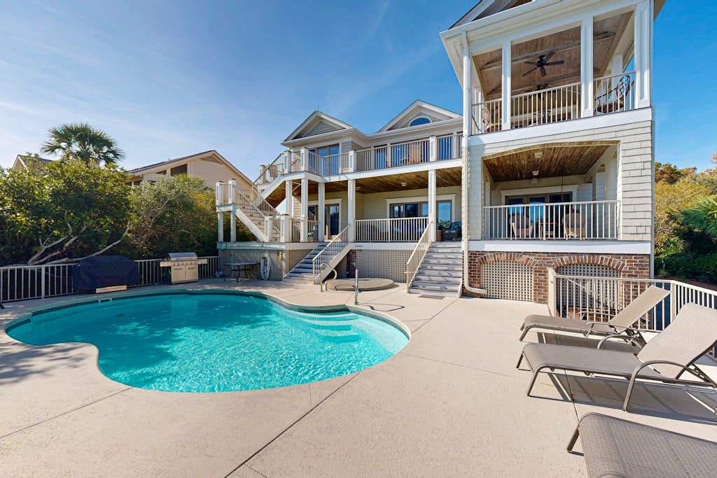 Gorgeous home with panoramic ocean views, private pool, & hot tub — Seabrook Island, SC — vacation rental