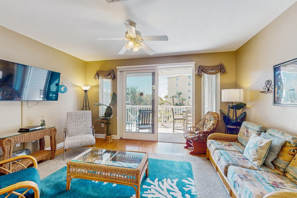 First-floor beach condo w/Gulf and ocean views and two covered decks — Folly Beach, SC — vacation rental