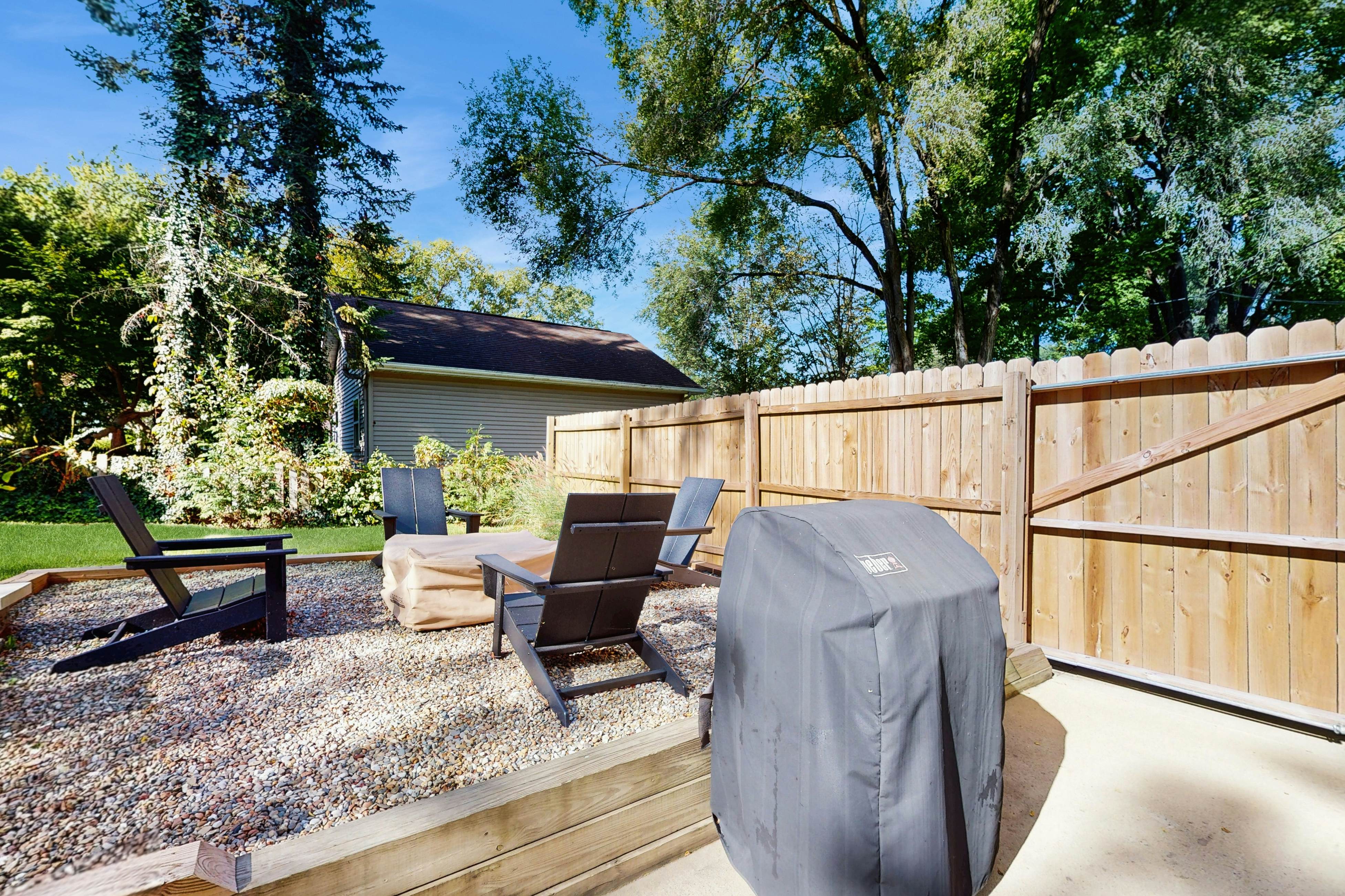 Merchant Street Pool Retreat with a  Year-Round Hot Tub.