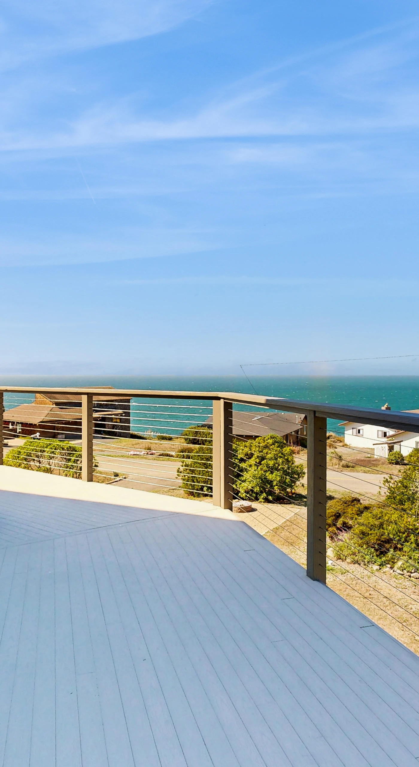 Step onto the spacious deck, where you can bask in the sun or enjoy the ocean breeze while taking in breathtaking views.