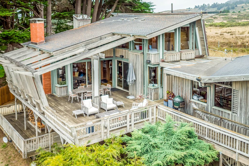Oceanfront Elk House Bluff View, Deck, Near beach — Elk, CA — vacation rental