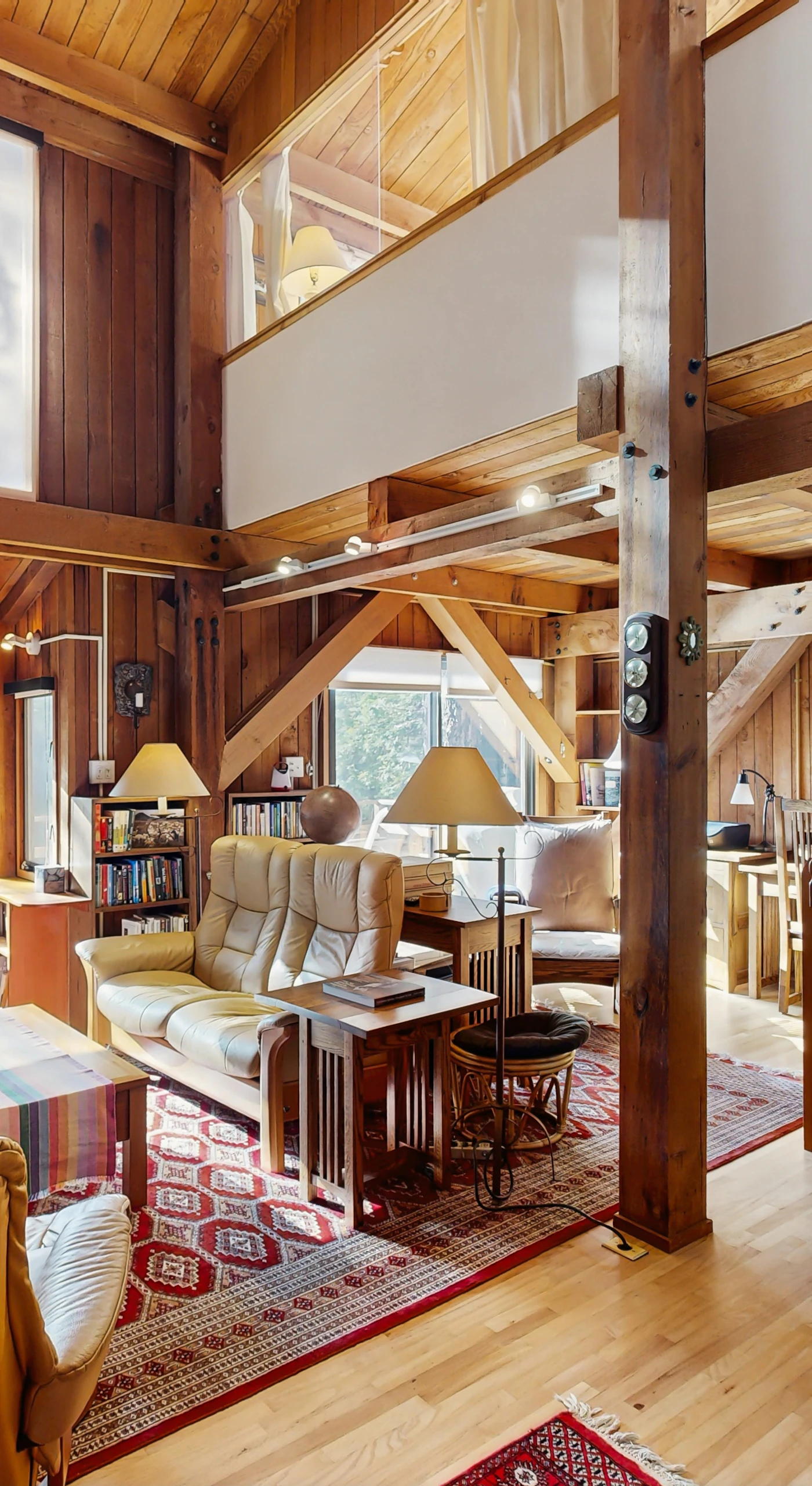 Morning light spills into the living room, inviting you to relax with a book or gather with loved ones by the gas fireplace.