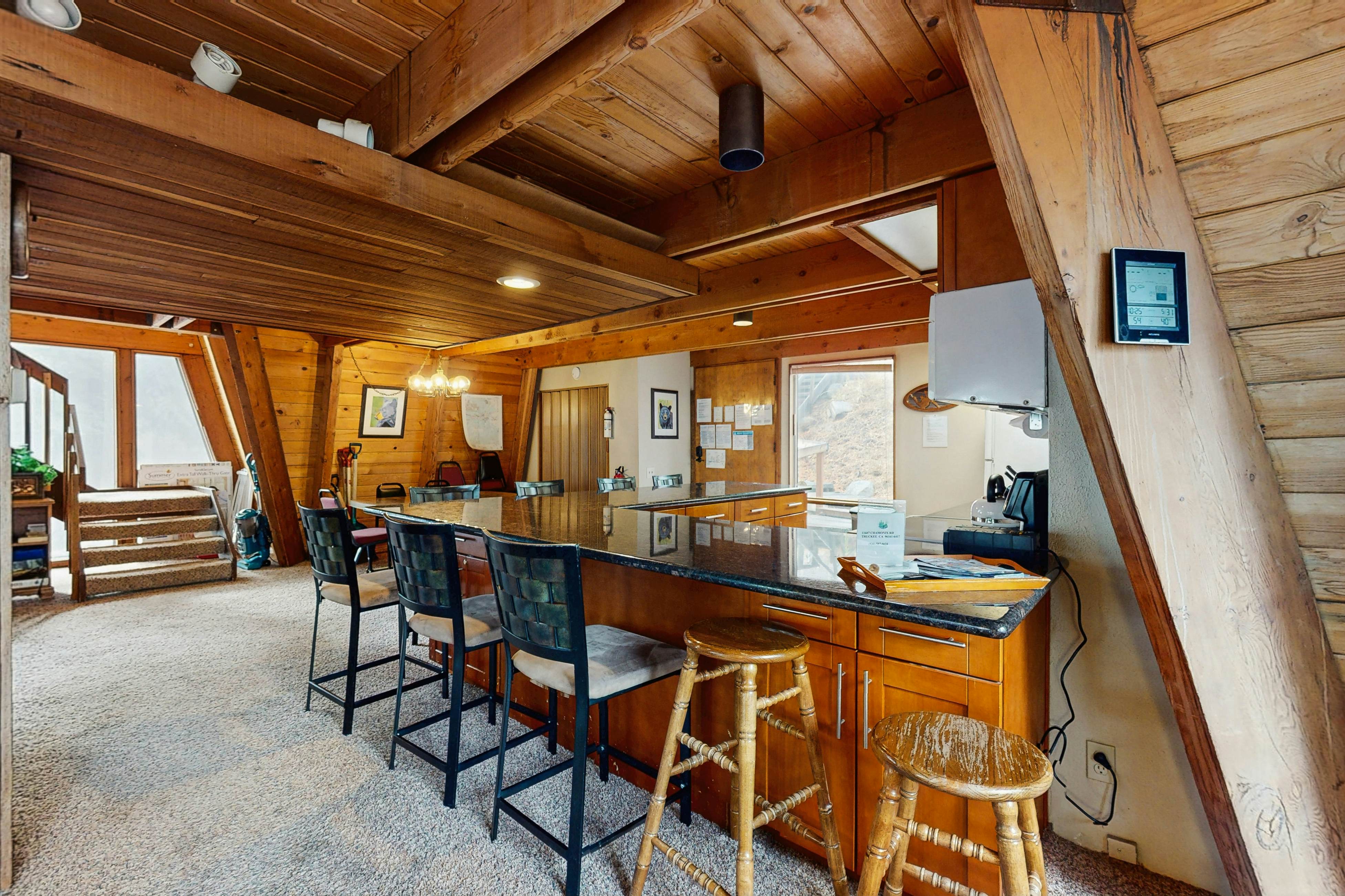 Retro Family Gathering Home in Tahoe Donner