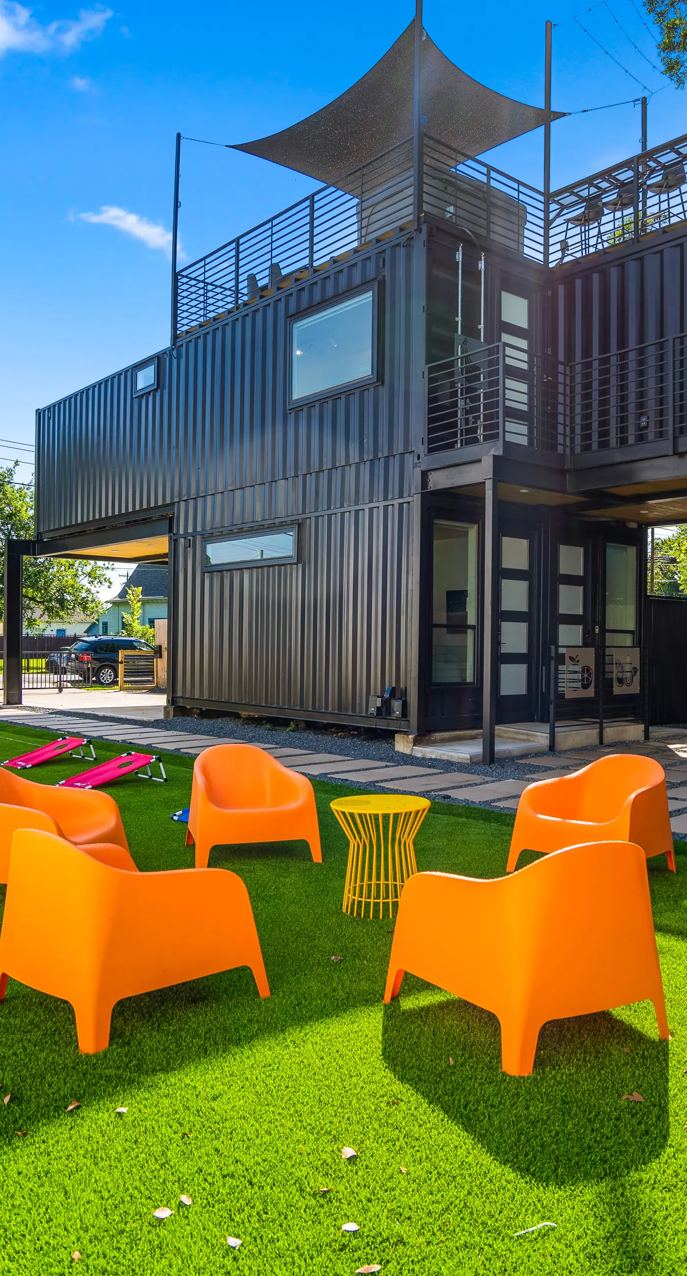 Orange Container at EADO Juicebox