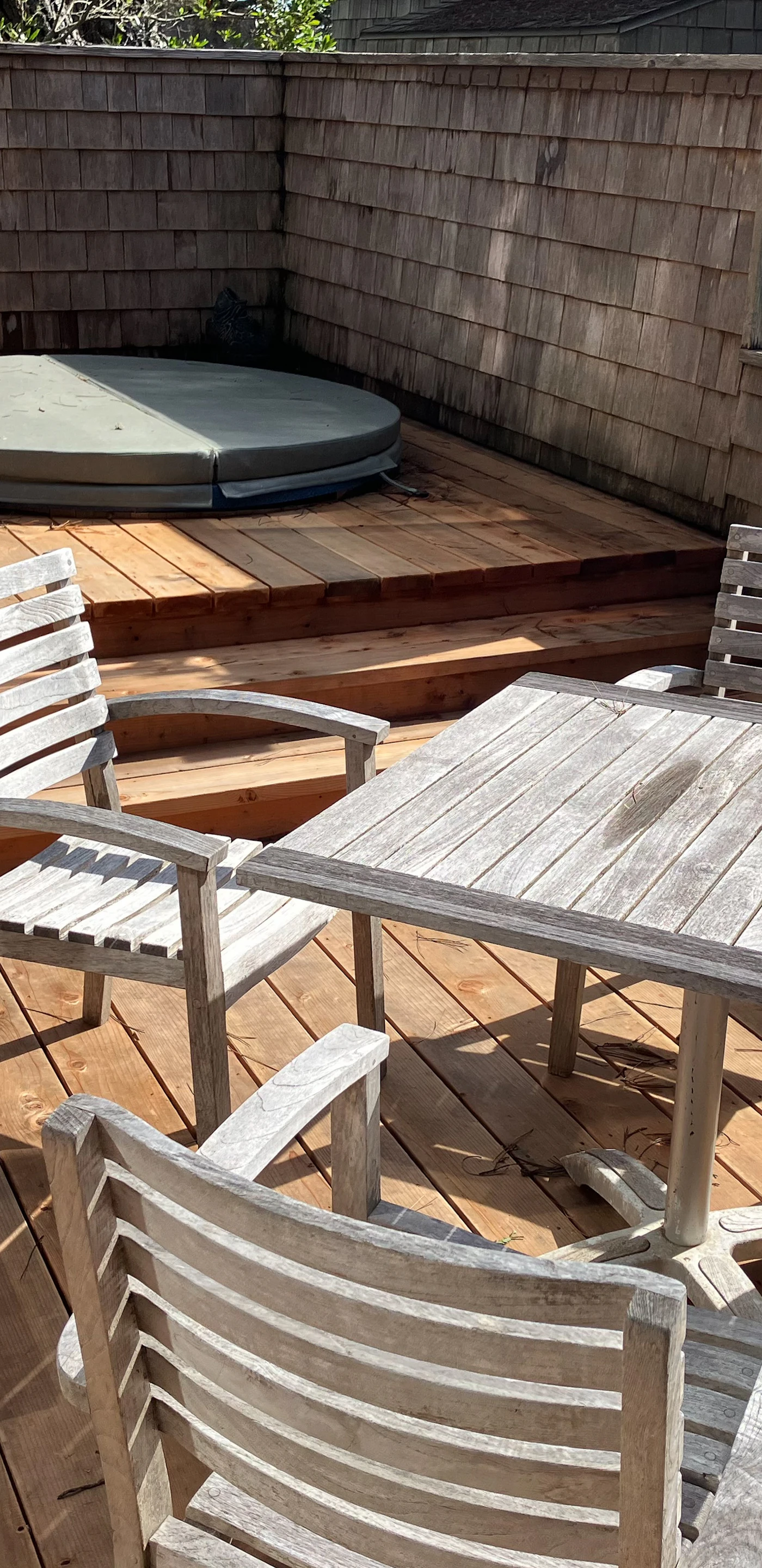 Step outside to your private deck, where you can soak in the hot tub under a blanket of stars after a day at the beach.