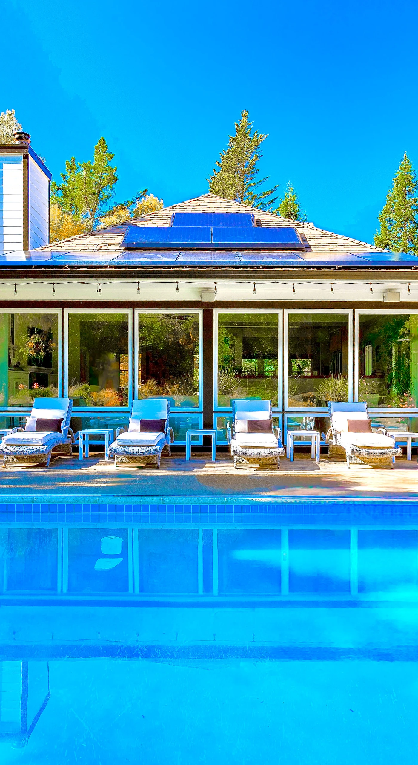 Dive into your private Sebastopol retreat — a sun-drenched heated pool flanked by loungers invites you to unwind between wine country tastings