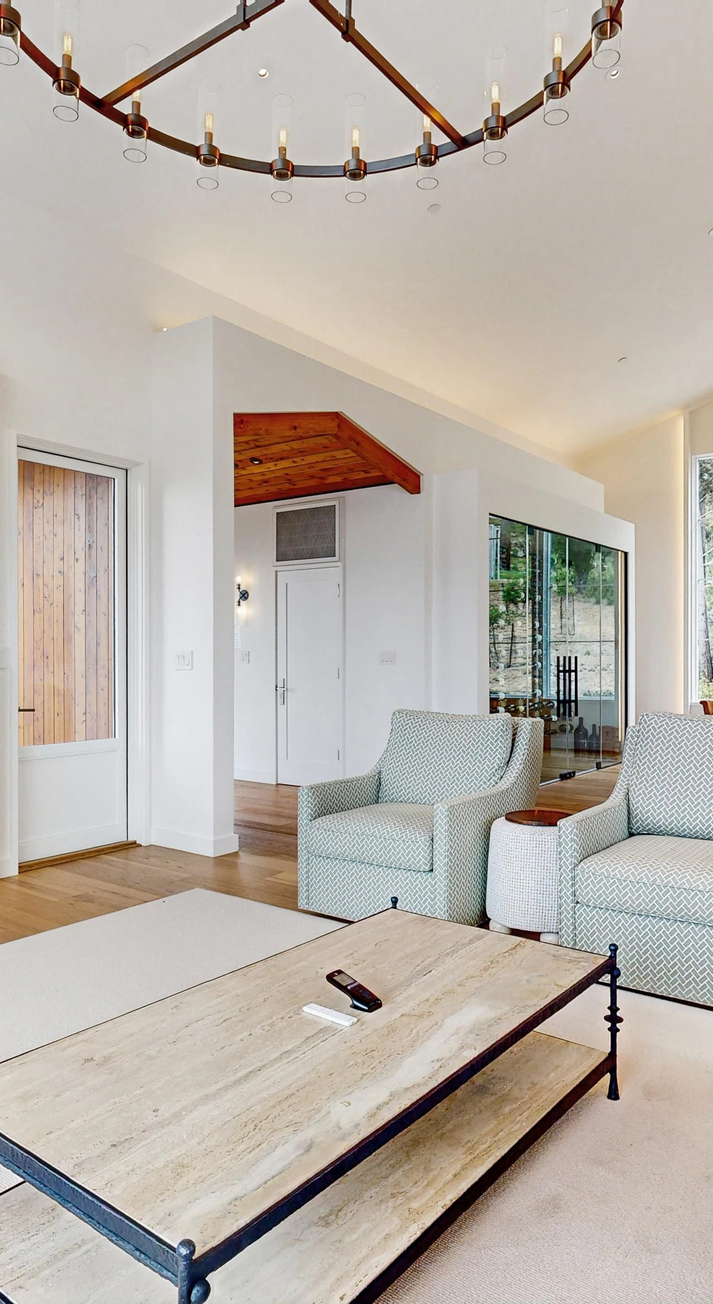 Curl up by your gas fireplace with a bold Calistoga Cab while the mounted TV plays softly — this living room was made for winding down after wine country adventures.