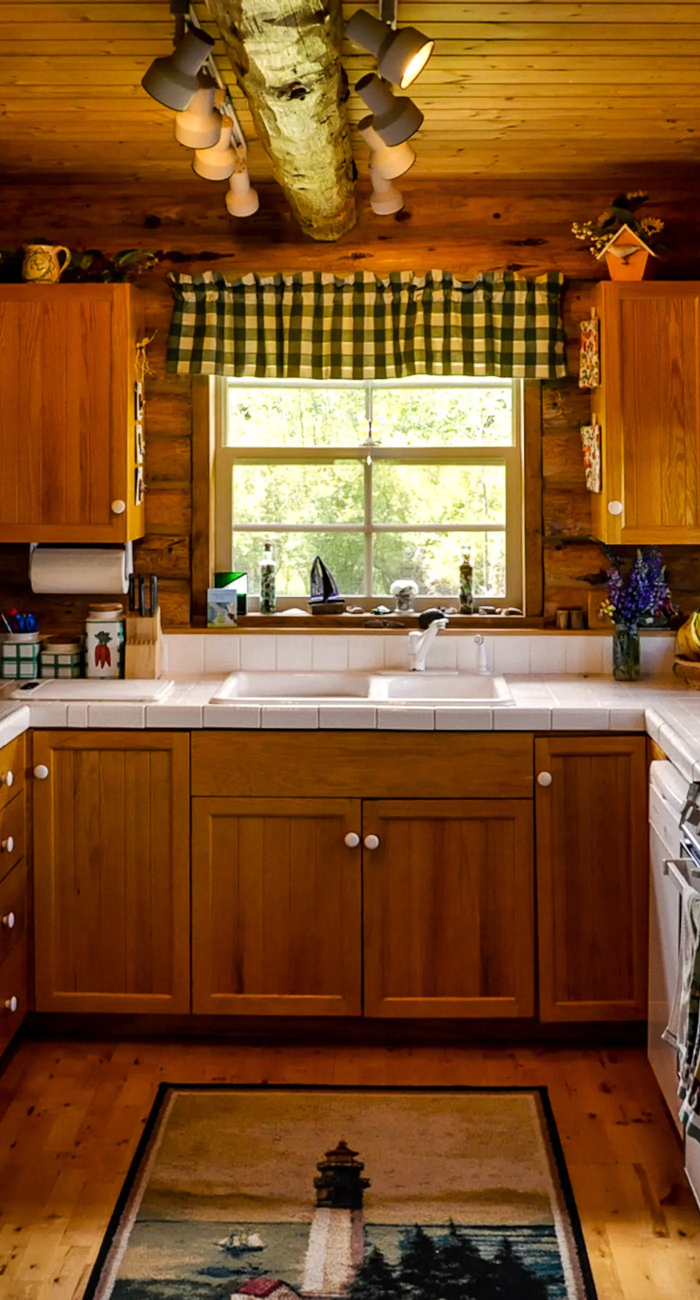 Waterview Log Home on Lopez Adjacent to Spencer Spit