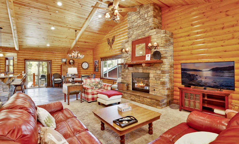 Cornerstone Lodge Log Cabin at Big Bear Lake