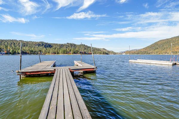 Lakefront Cabin w/ Private Boat Dock | Hot Tub, Games, Fishing