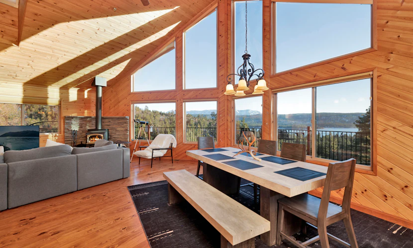 High-Top Lakeview Chateau | Relaxing Modern Fawnskin Retreat