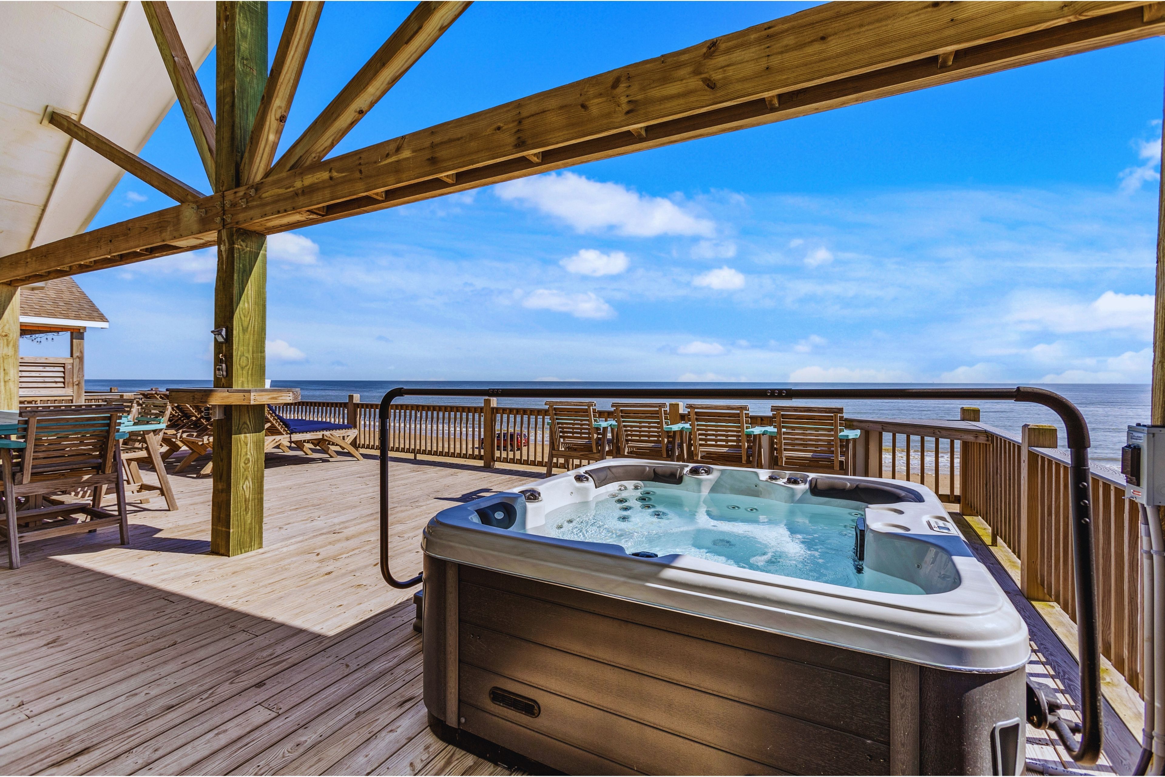 Beachfront | Game Room, Hot Tub & Ocean Views