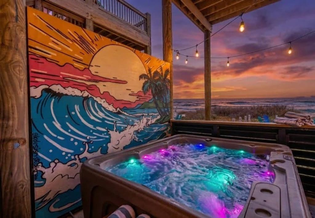 Beachfront Oasis w/ Hot Tub, Yard & Game Room