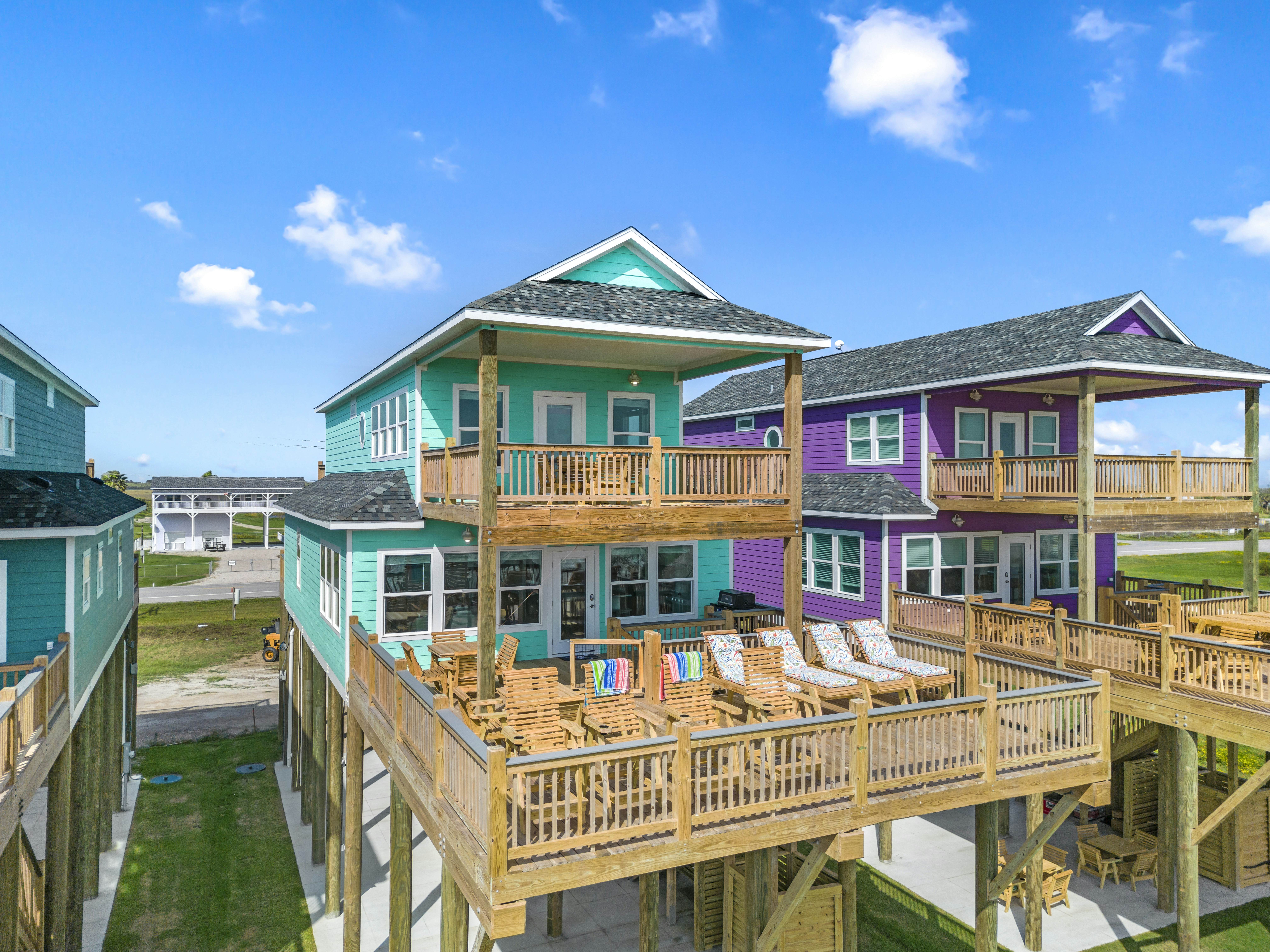 Sangria Sunset, Jolly Roger, and Mimosa Beach