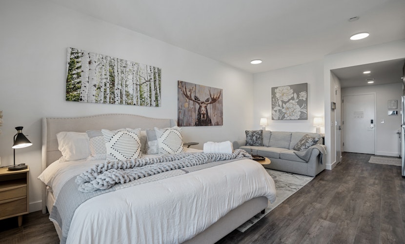 Lux, Sleeps 4, king bed, hot tub, views, gym