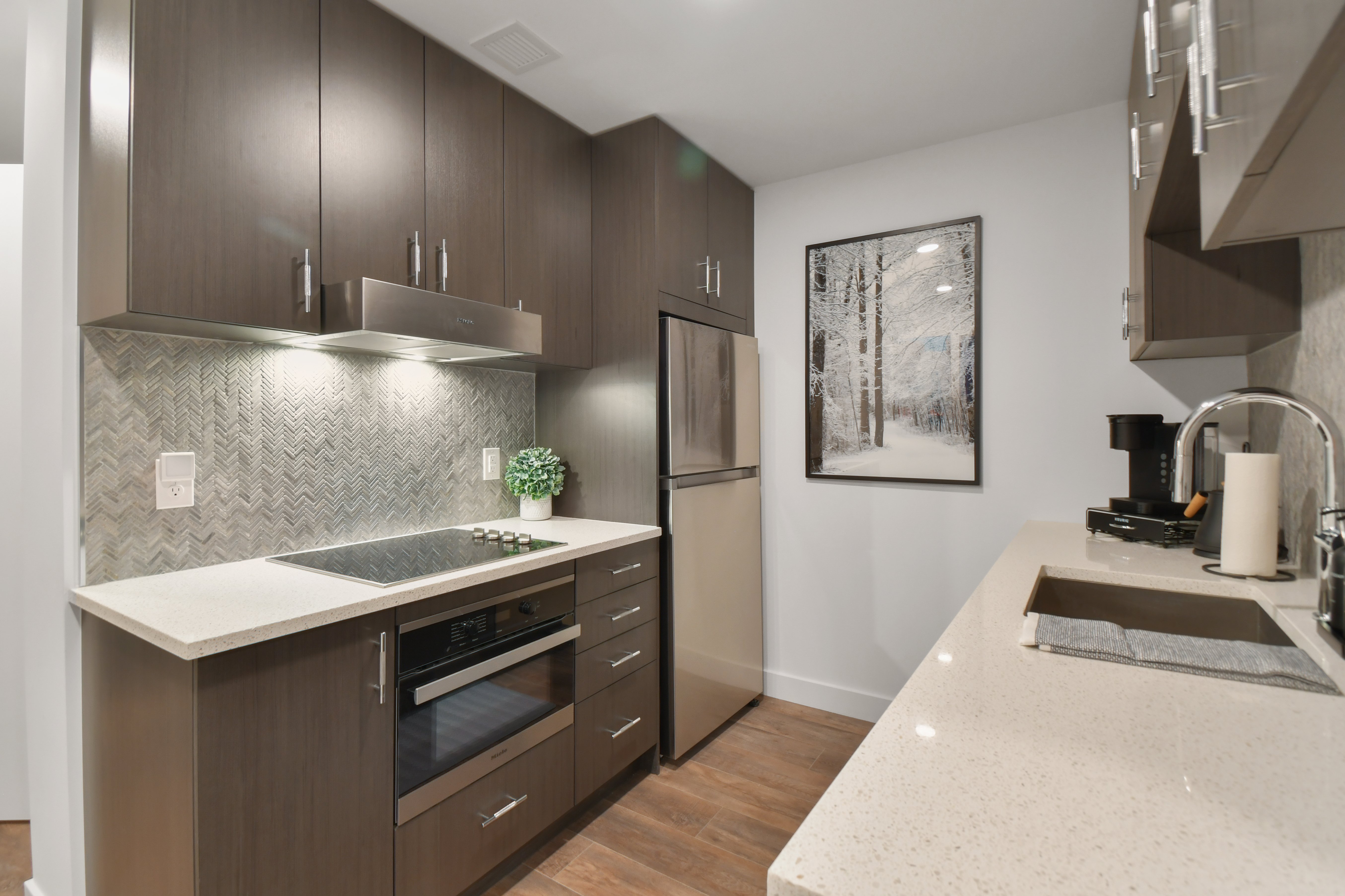 Lux studio, hot tub, king bed, views, gym, DeerVly