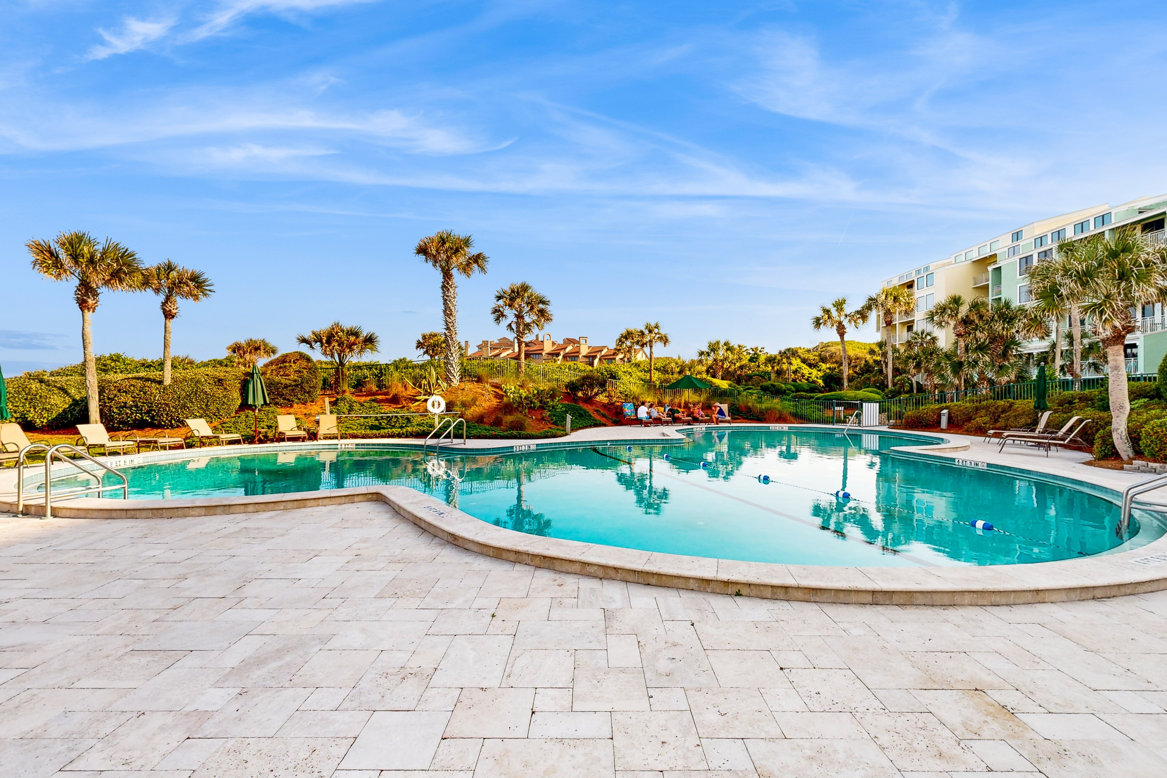 Waterfront condo with balcony, views, pool & tennis