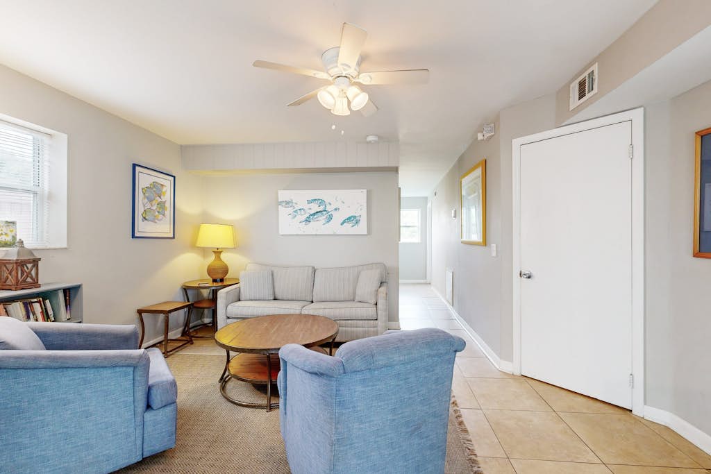 Sparkling Retreat Steps to Beach | Fenced Backyard | Snowbird Availability