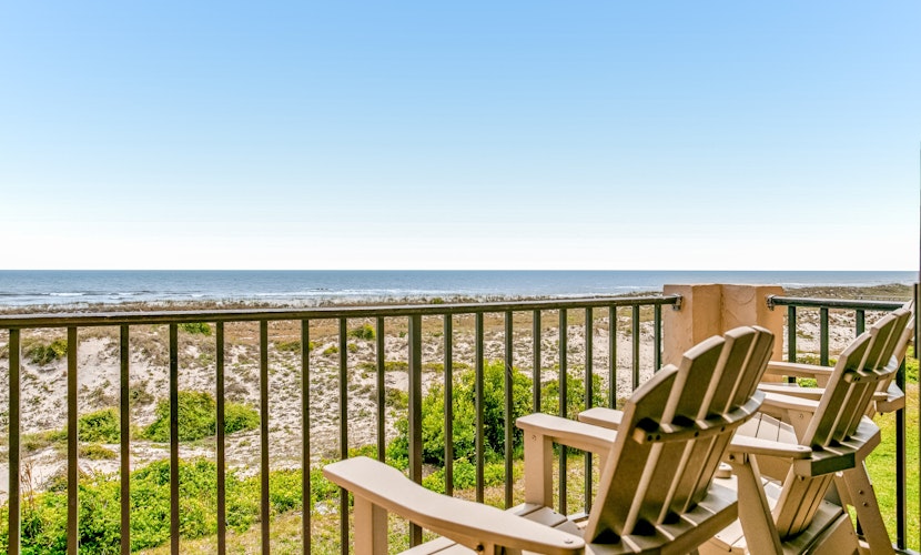Family-Friendly Beach Escape W/ Water Views, Shared Pool, Private Balcony & WiFi