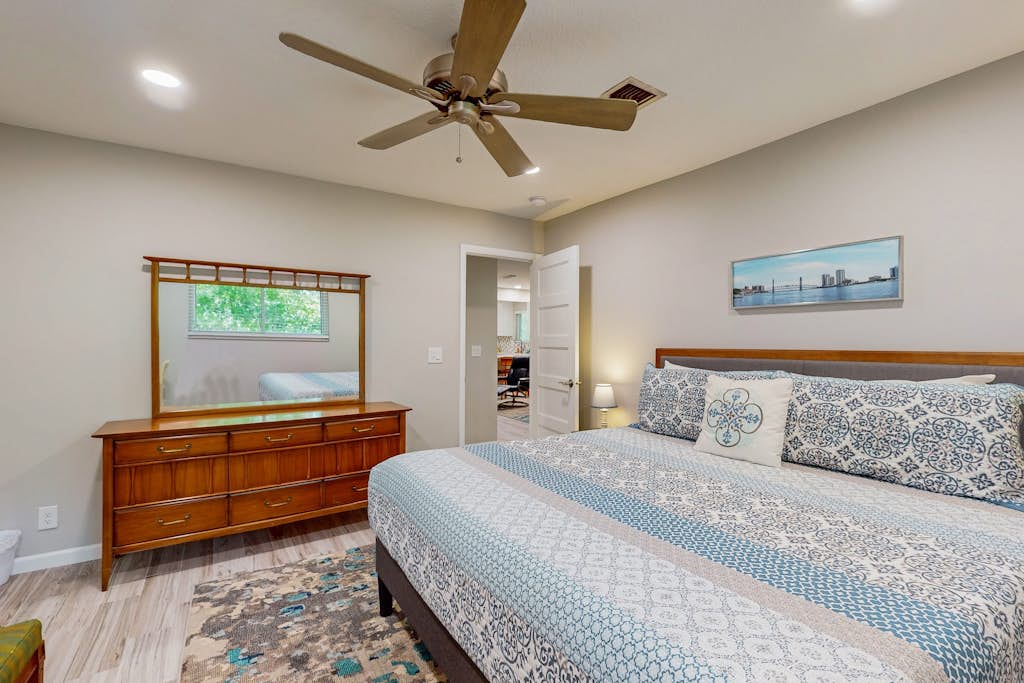 Updated house with enclosed yard, patio, central AC, & washer/dryer