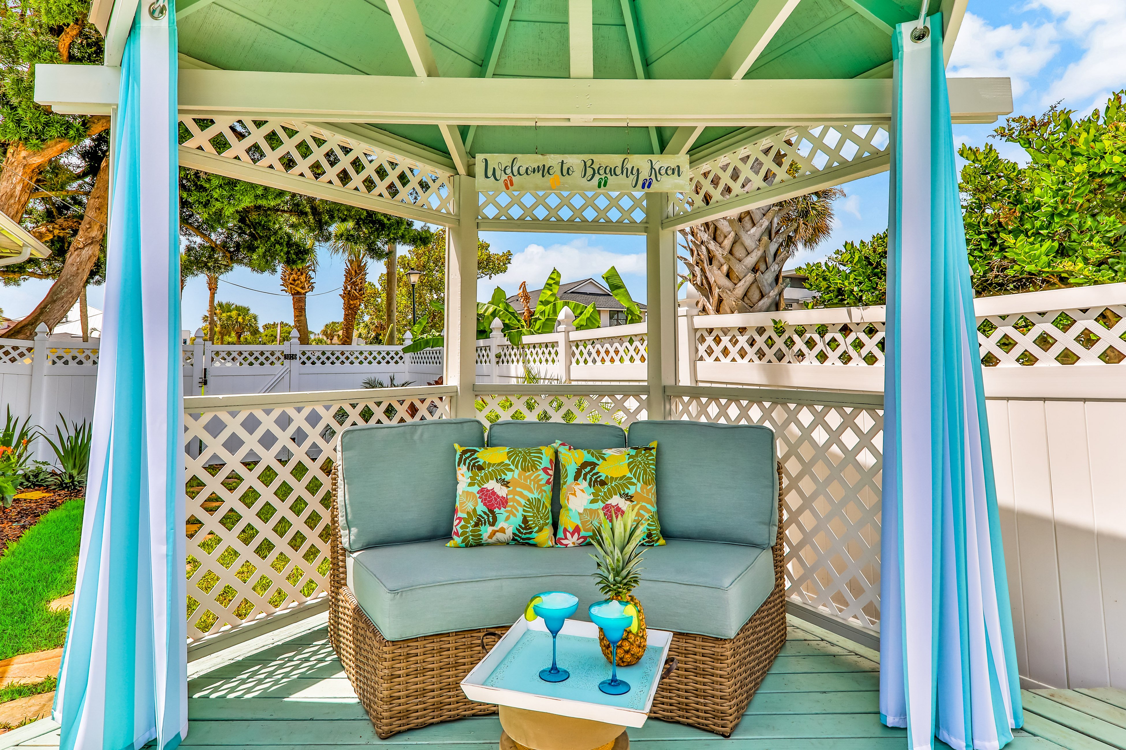 Beach house & backyard oasis with private pool - short walk to beach