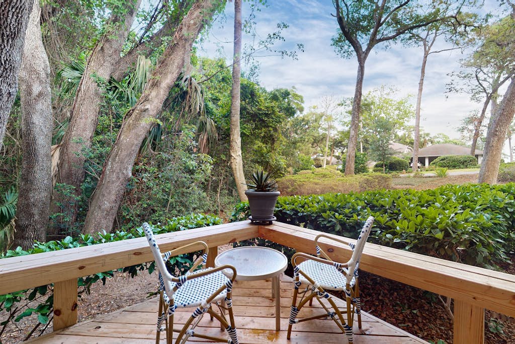 Ameila Island Plantation condo with beach access, private patio and pool.