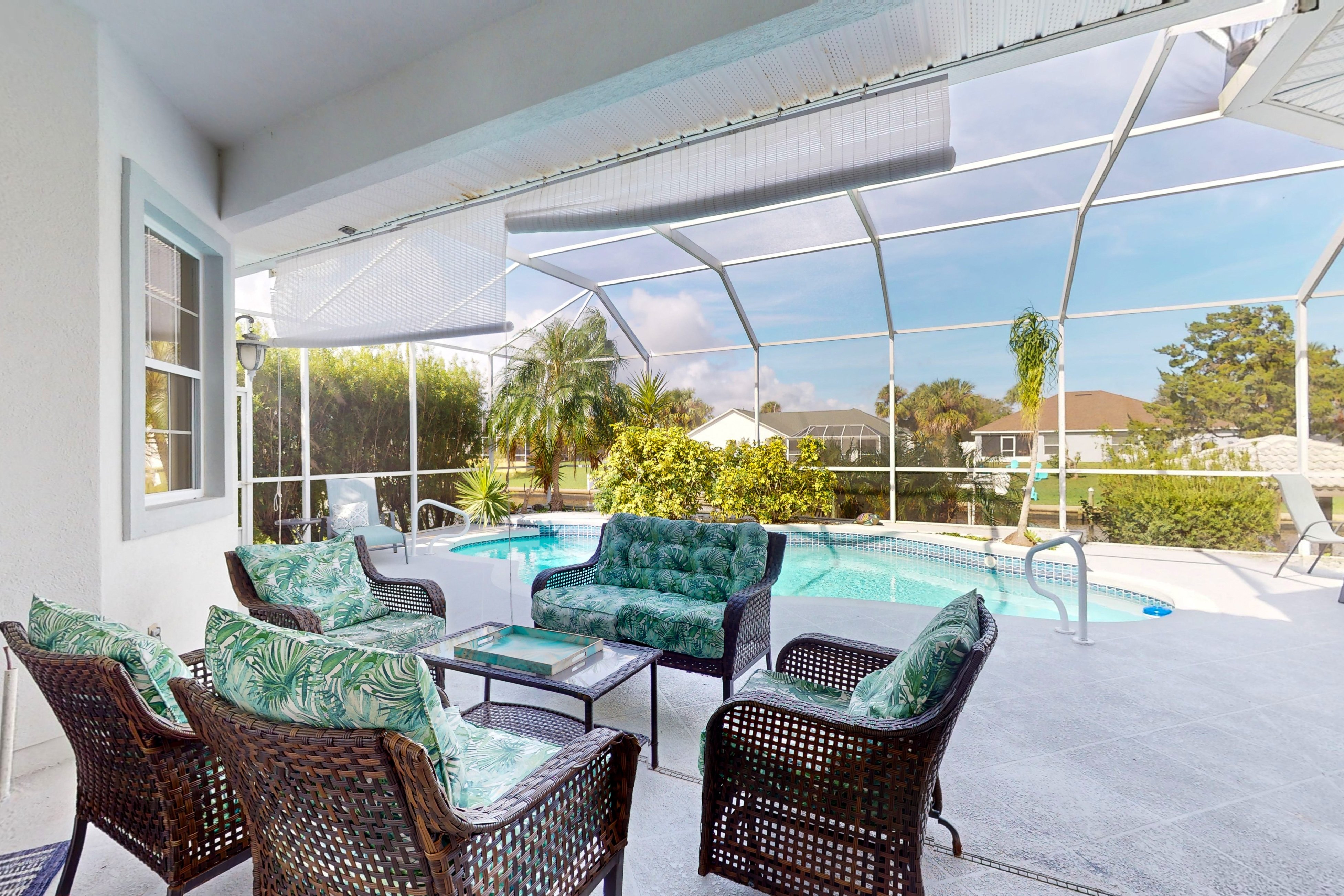 Canalfront Home with Private Pool, High-Speed WiFi, Central AC, and Dock!