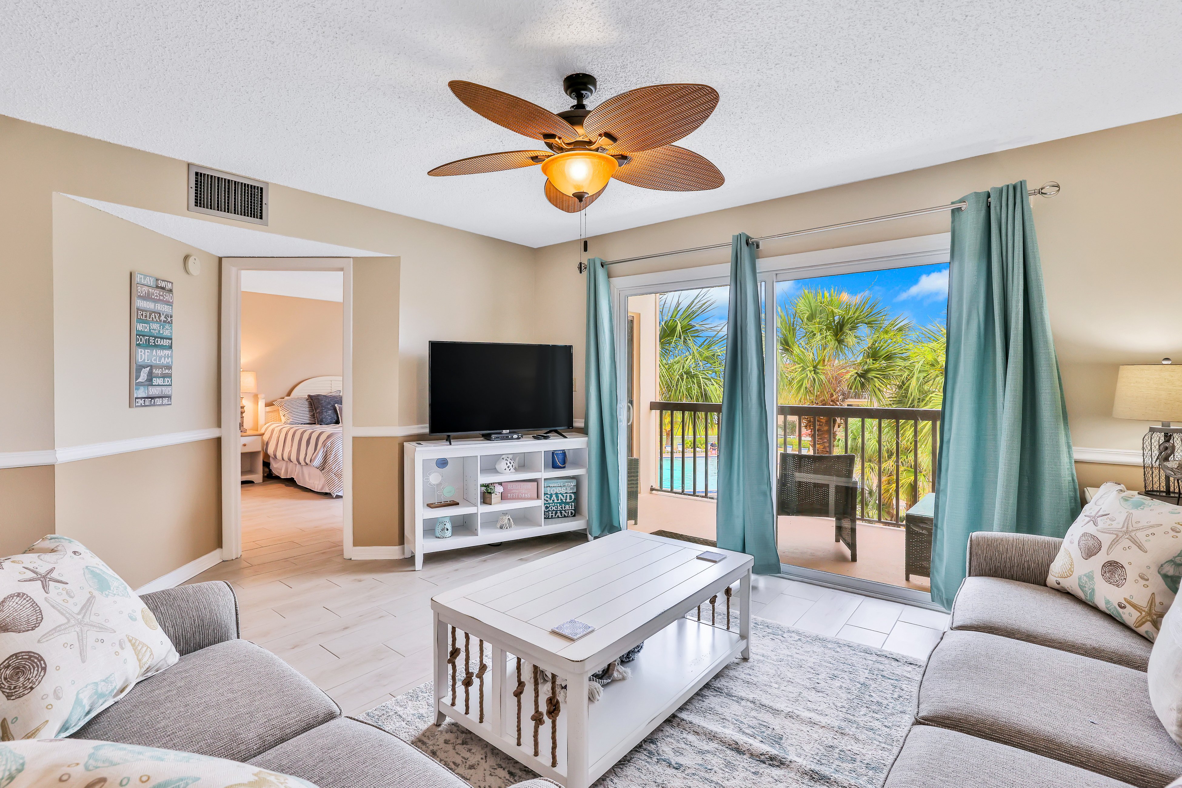 Third Floor Condo with Shared Pool, Free WiFi, Central AC, & Shared Tennis