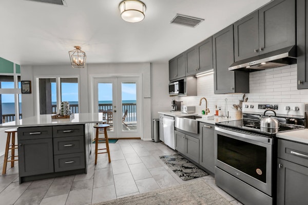 Gorgeous beachfront home with inviting deck & patio, hammock, amazing views