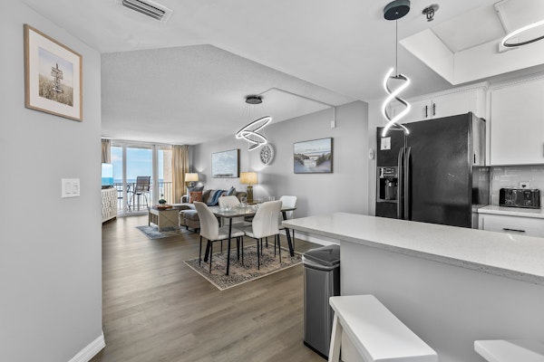 Beachfront Oceanview Condo with Office Space - Work, Relax, Walk to Flagler Ave