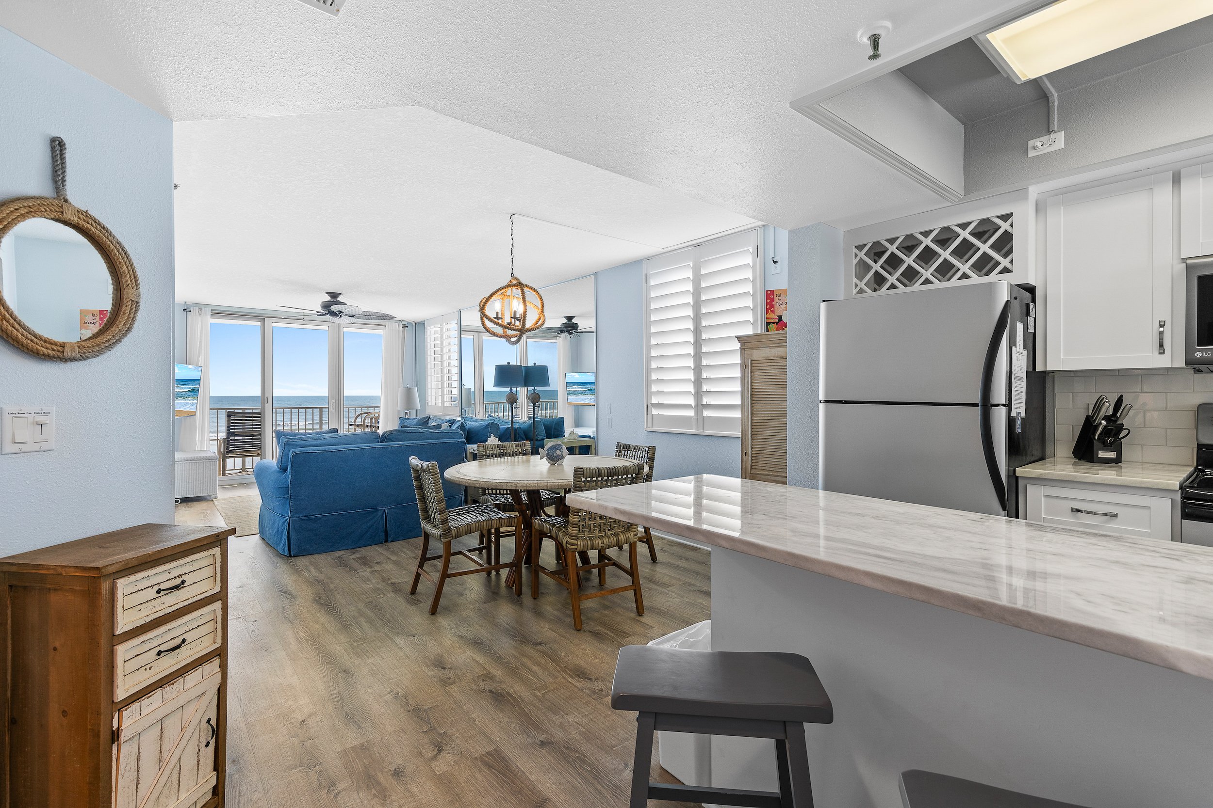 Updated Oceanfront Condo!  Pool, Beach & steps from Flagler Ave