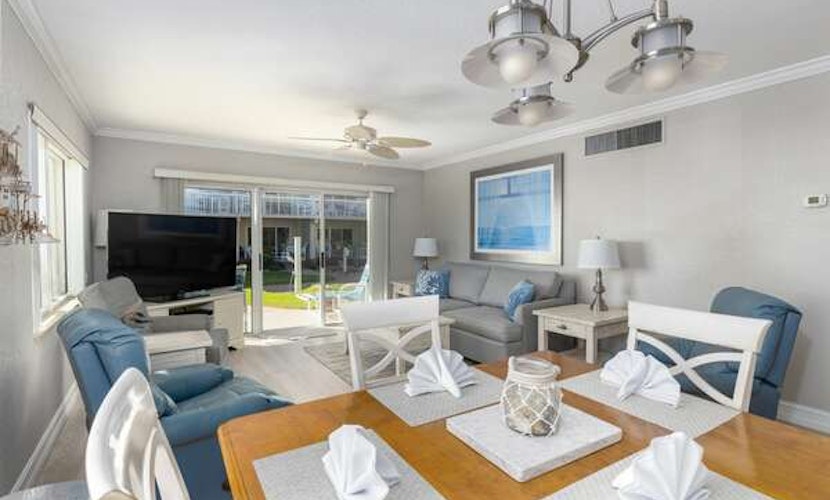 Beachfront Comfort w/ Pool, Patio & Steps to Flagler Avenue