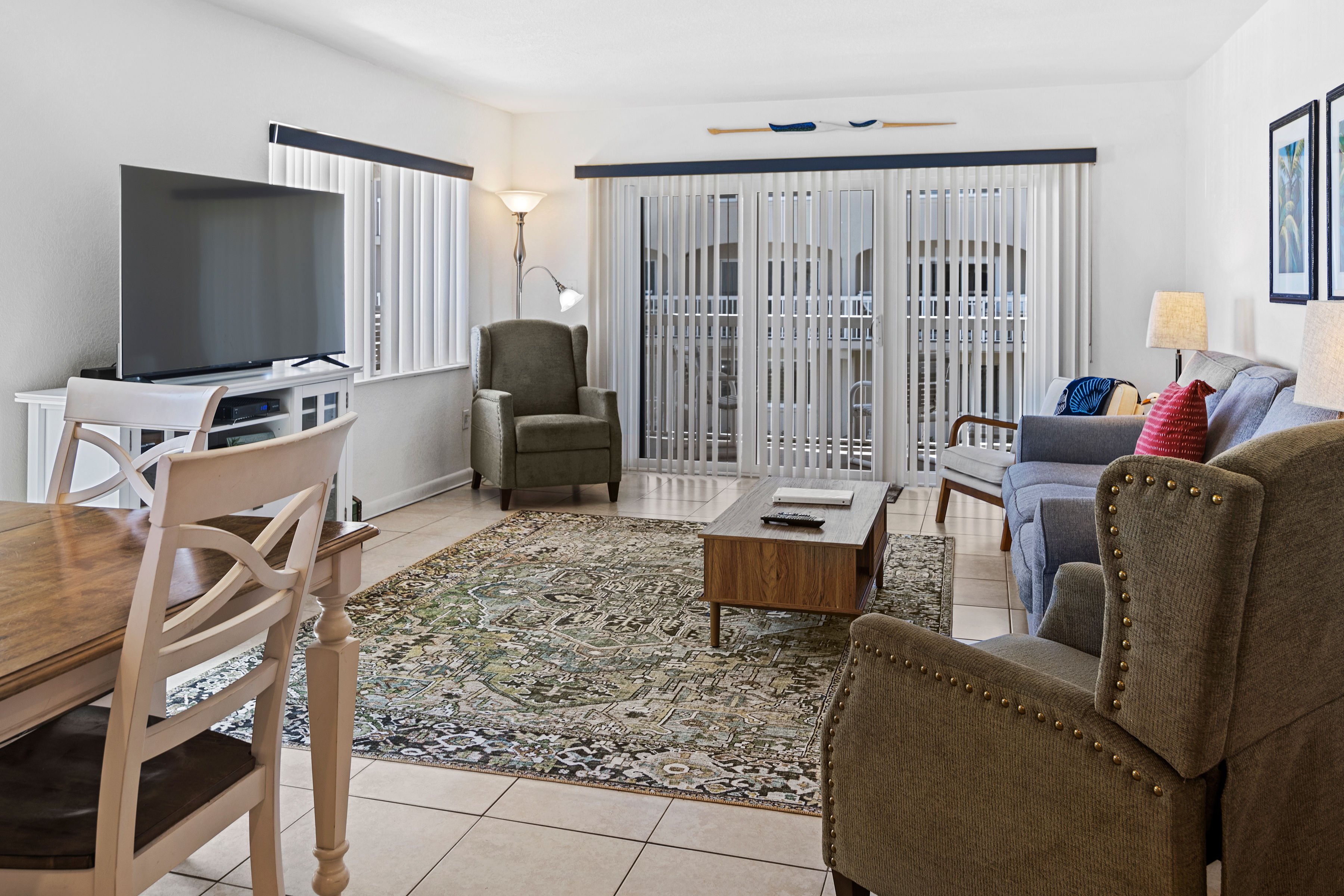 Beachfront Comfort w/ Pool, Balcony & Steps to Flagler Avenue