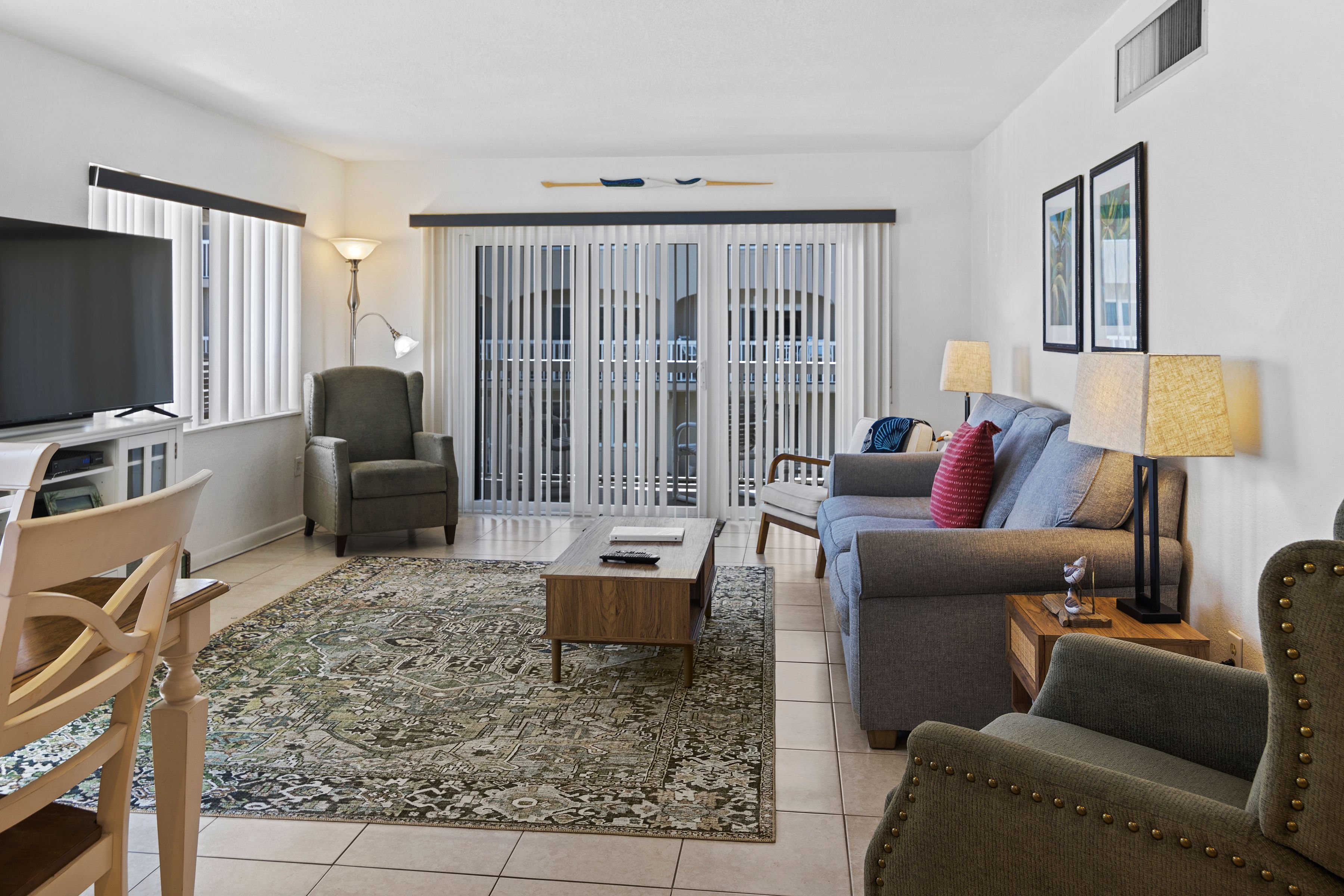 Beachfront Comfort w/ Pool, Balcony & Steps to Flagler Avenue