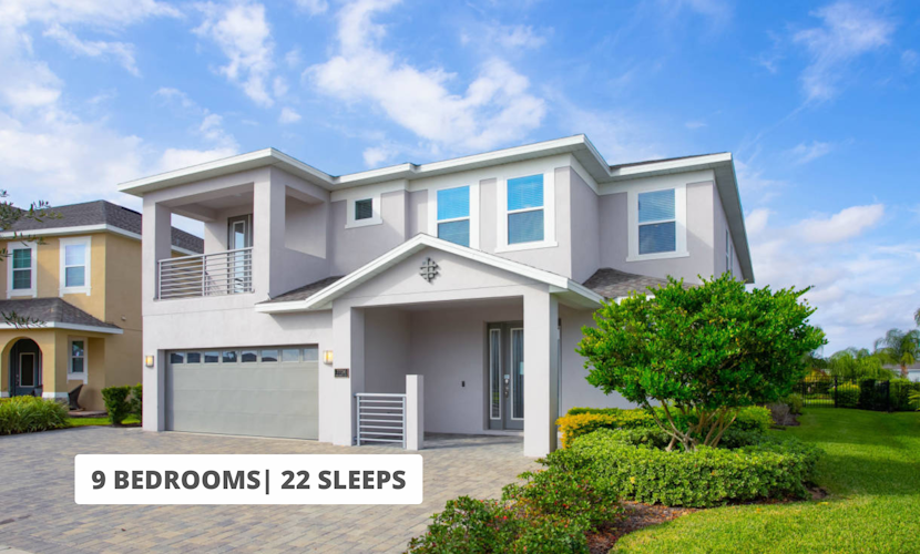 Stylish Family Home Private Pool/Spa | 10min to Disneyworld | Sleeps 22 | EN101