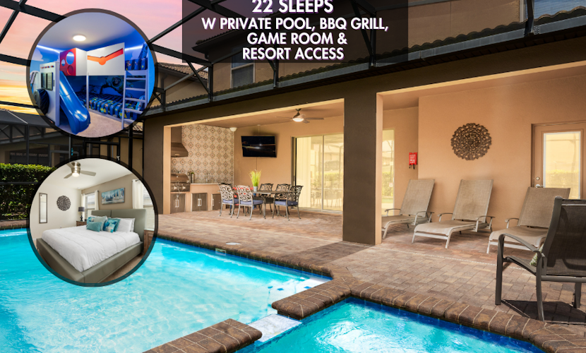 Spacious Resort Home for Large Groups near Disney