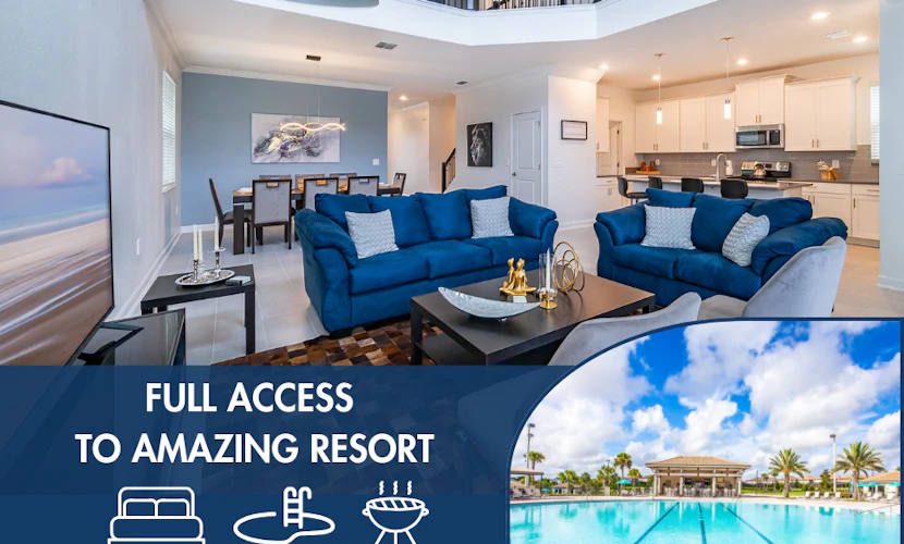 Champions Gate 5BR w/ Pool, Sleeps 12