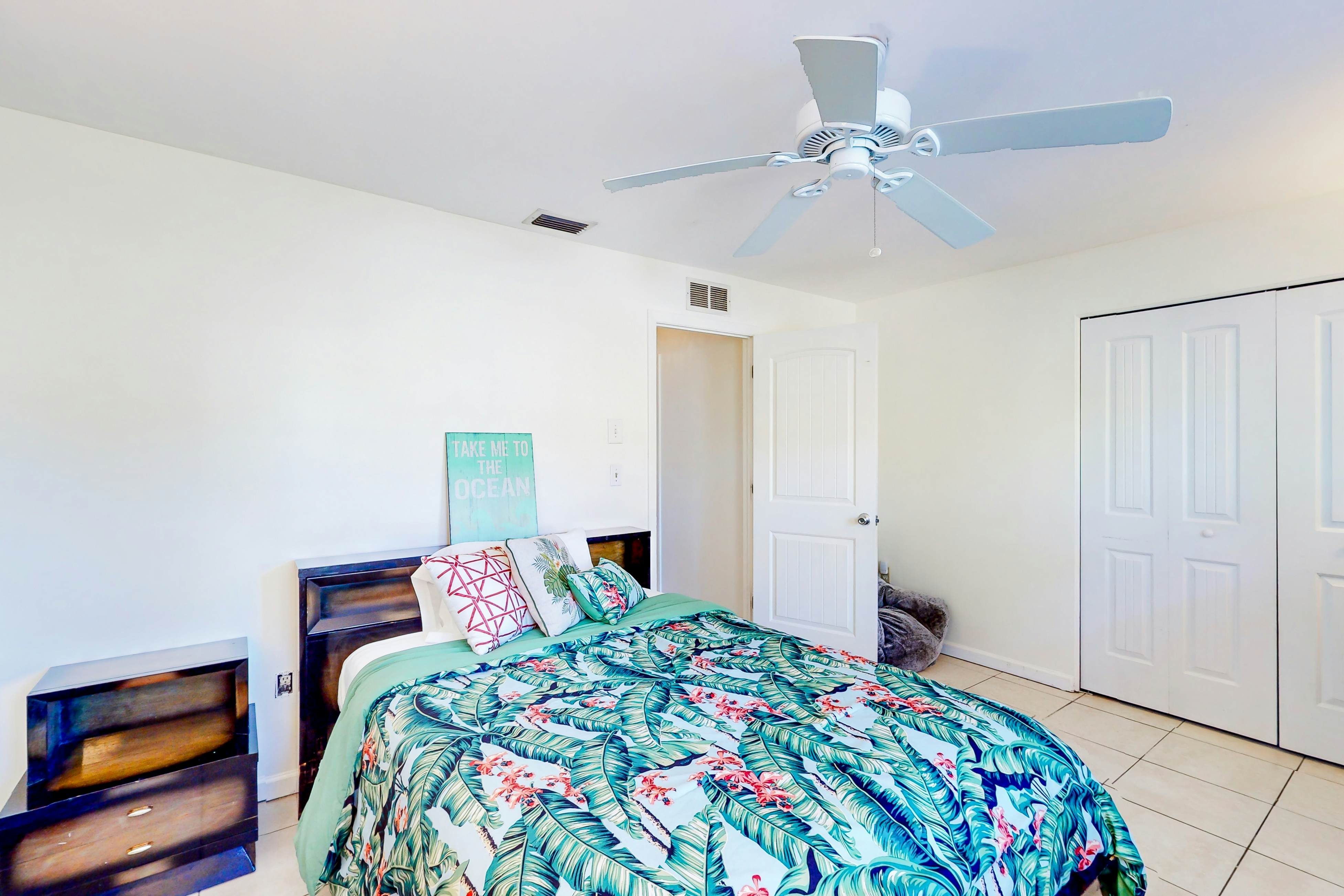 Home near the beach with private pool, enclosed patio, & W/D