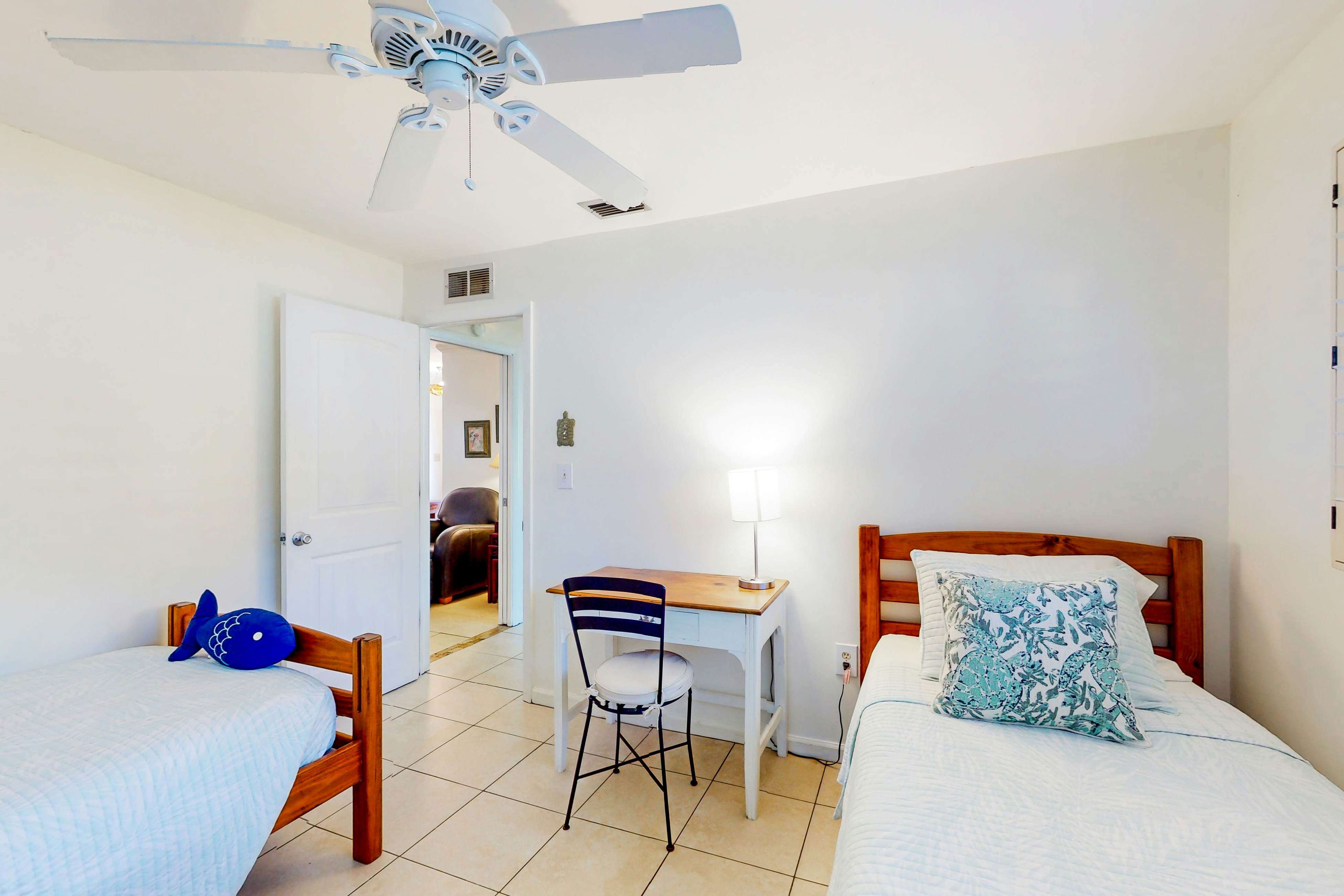 Home near the beach with private pool, enclosed patio, & W/D