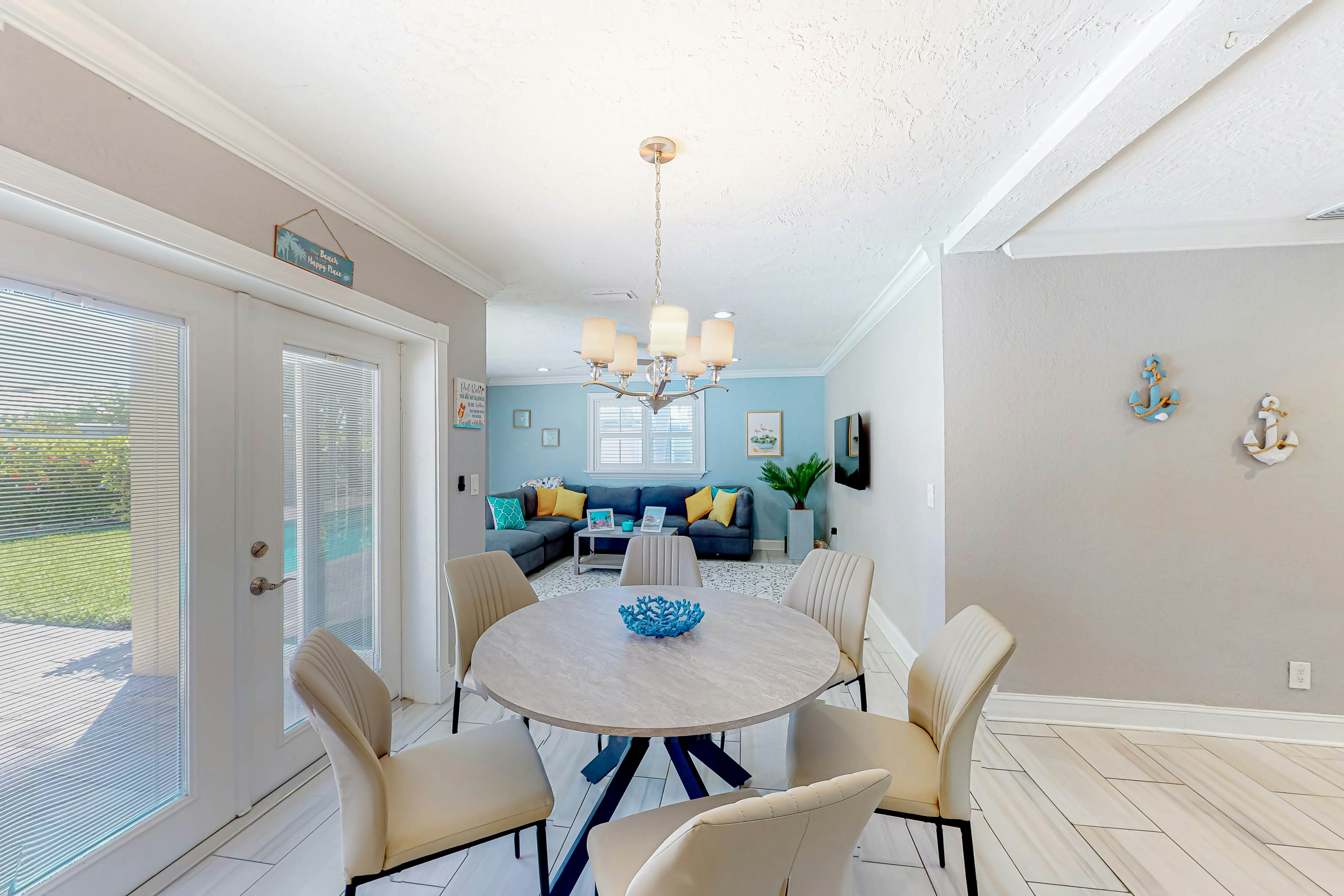 Dog-friendly home near beaches with private pool, enclosed backyard, grill, W/D