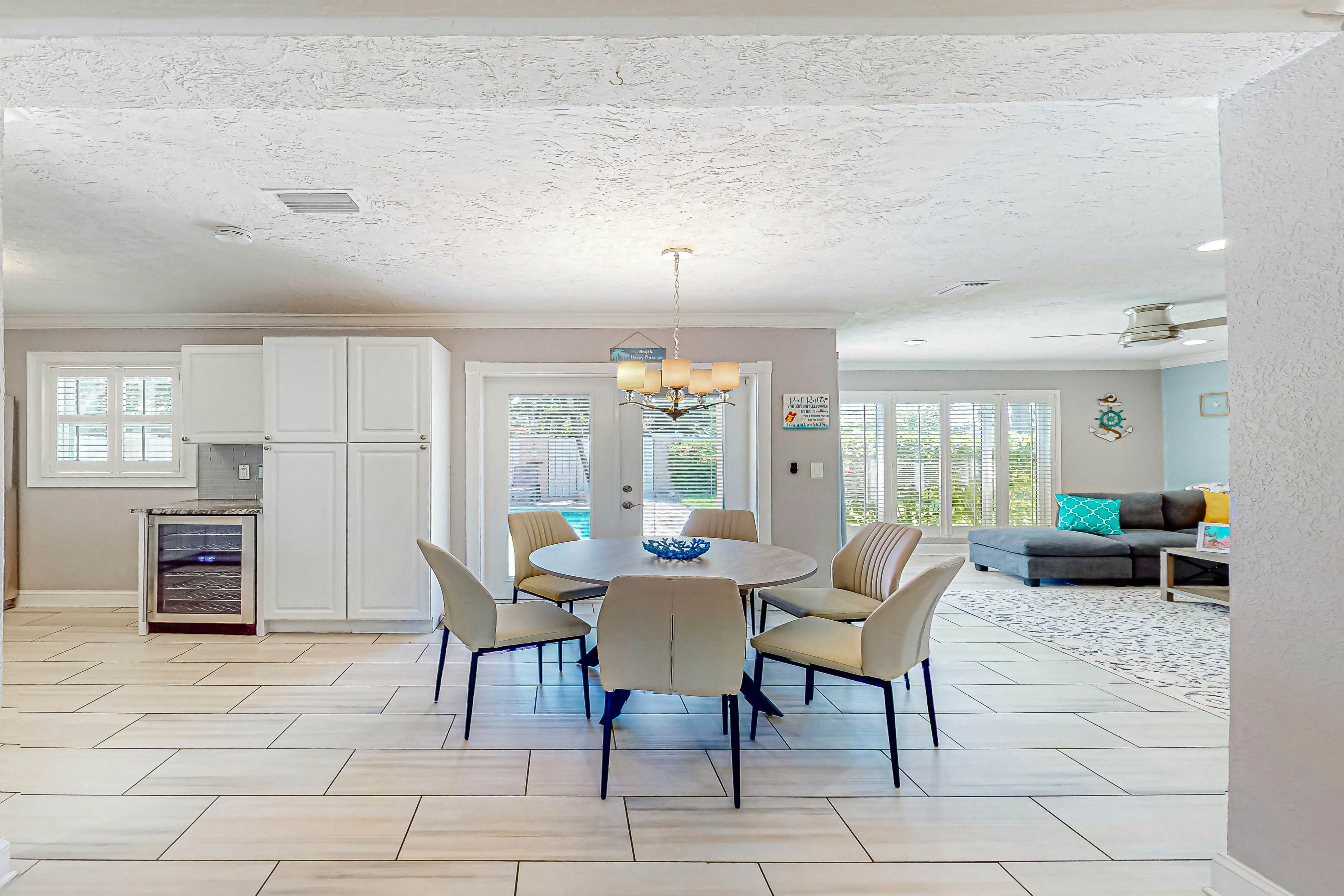 Dog-friendly home near beaches with private pool, enclosed backyard, grill, W/D