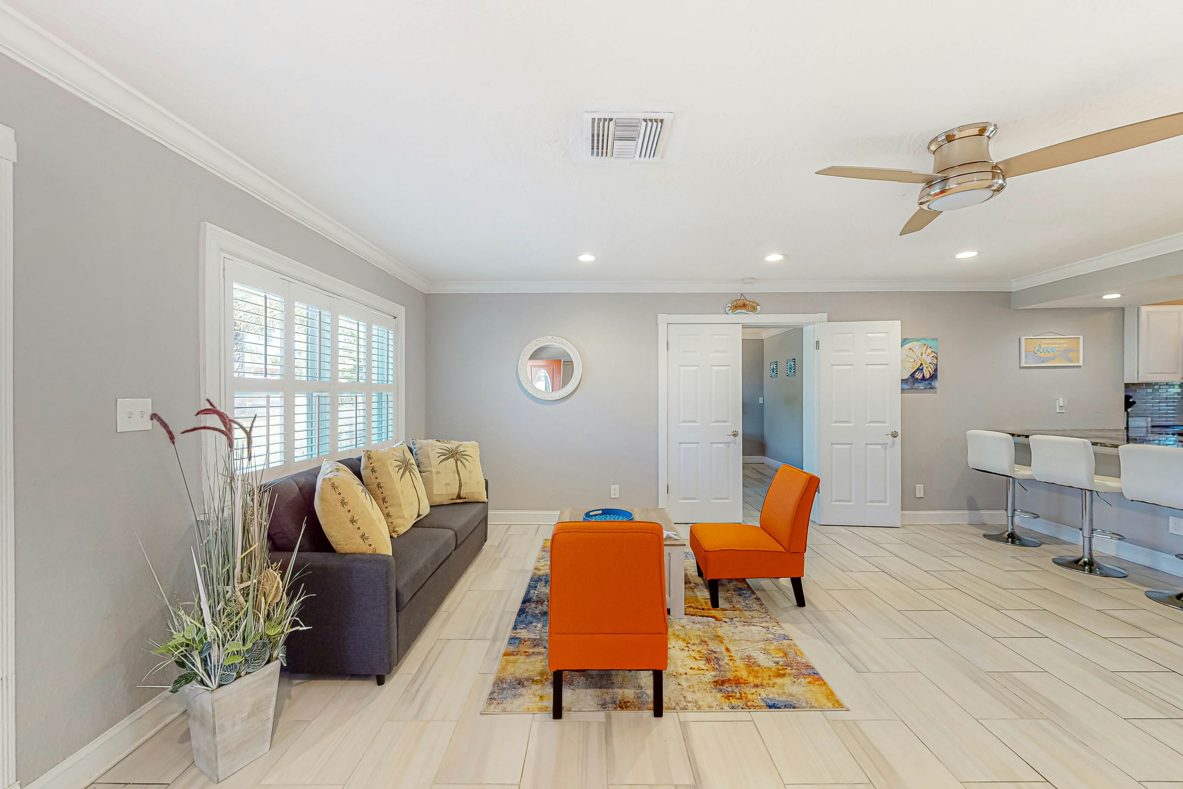 Dog-friendly home near beaches with private pool, enclosed backyard, grill, W/D